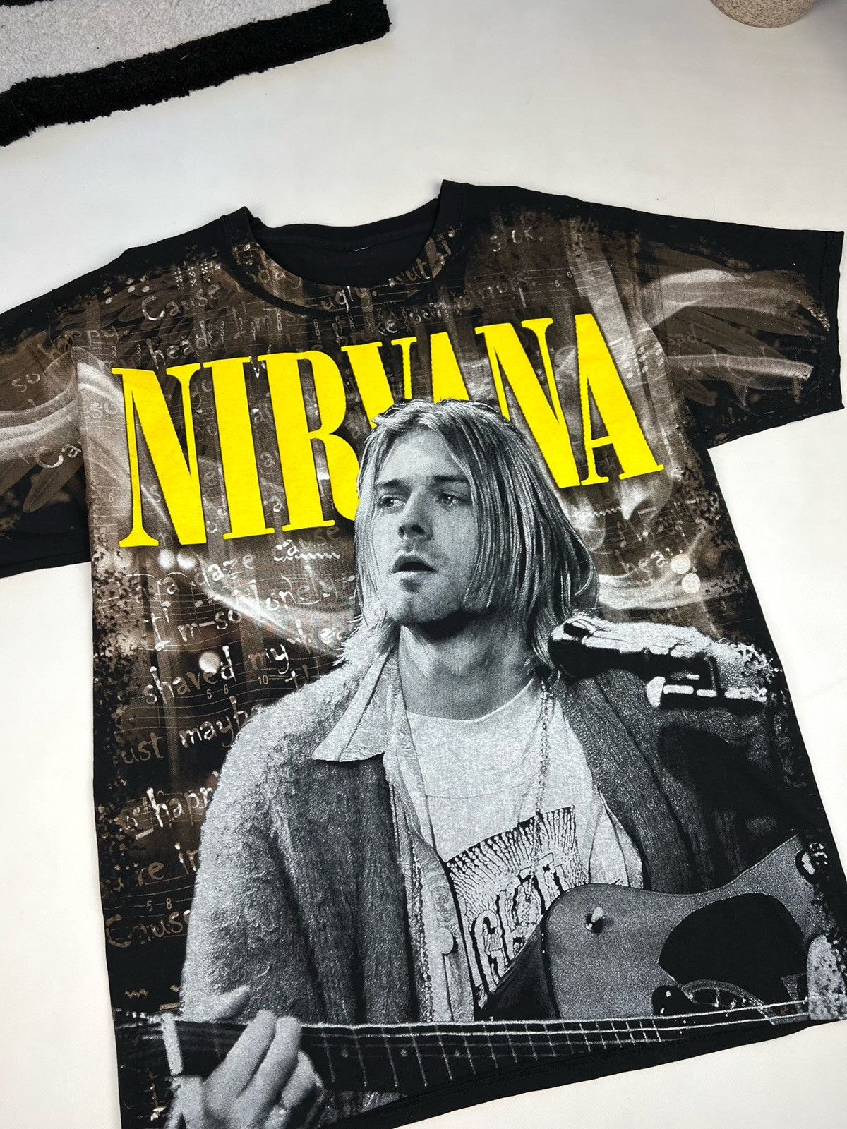 Nirvana × Vintage Vintage Kurt Cobain tshirt nirvana tee Size US XL / EU 56 / 4 - 2 Thumbnail