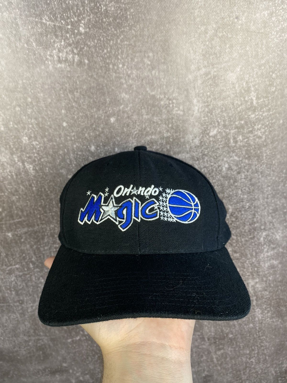 NBA × Vintage VINTAGE Orlando Magic Hat Cap Snap Blue Black Basket ball Size ONE SIZE - 1 Thumbnail