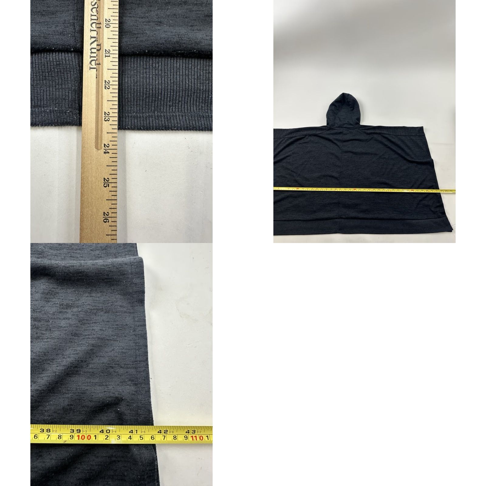 Athleta Athleta Poncho Hoodie Sweatshirt Womens Small Gray Blissful Techie Size S / US 4 / IT 40 - 8 Thumbnail
