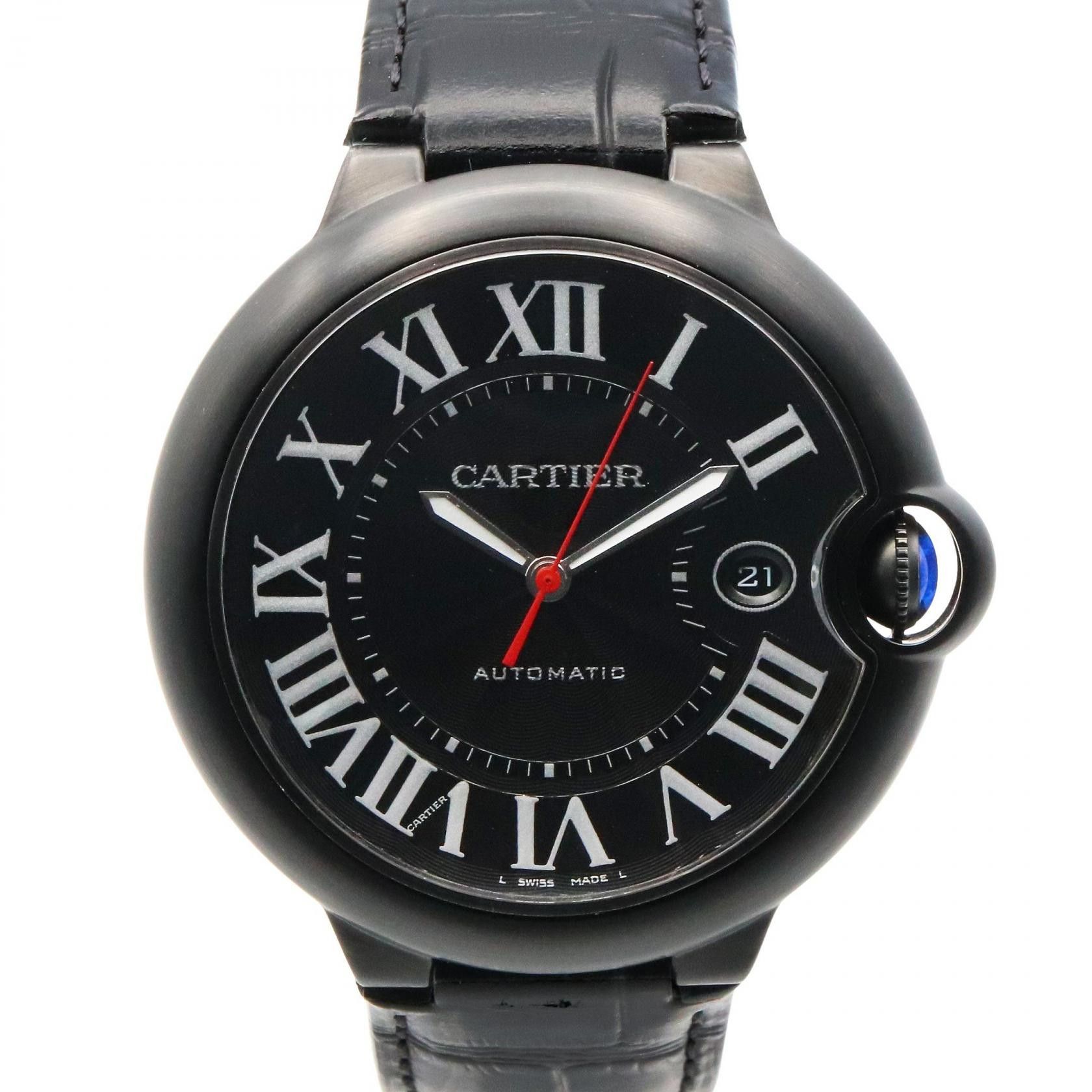 Cartier Cartier Cartier Ballon Bleu Stainless Steel Leather Watch Metal Automatic WSBB0015 DUTY FREE for USA Size ONE SIZE - 1 Thumbnail