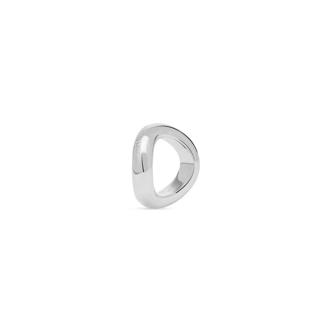 Balenciaga o1bcso1str0625 Size: OS / Loop Ring in Silver Size ONE SIZE - 1 Thumbnail