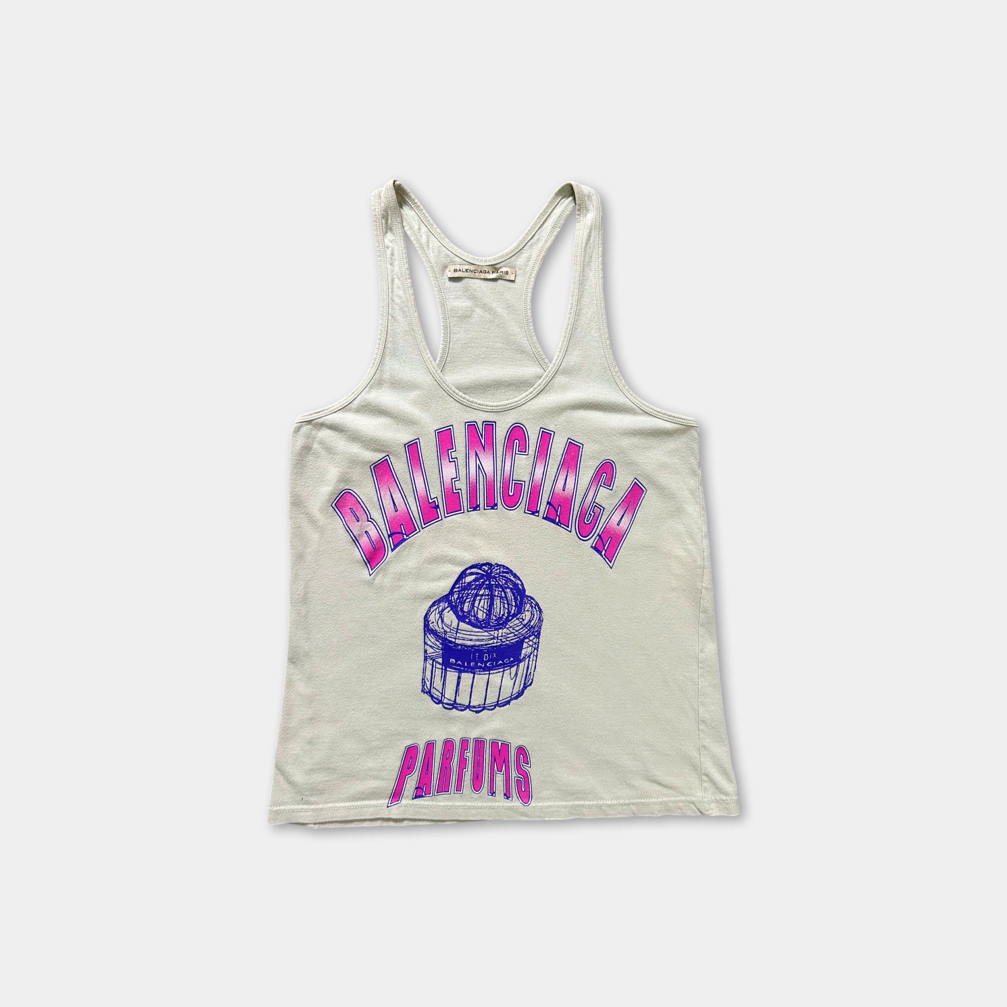 Balenciaga Balenciaga Paris Parfums Graphic Tank Top Size US M / EU 48-50 / 2 - 1 Thumbnail
