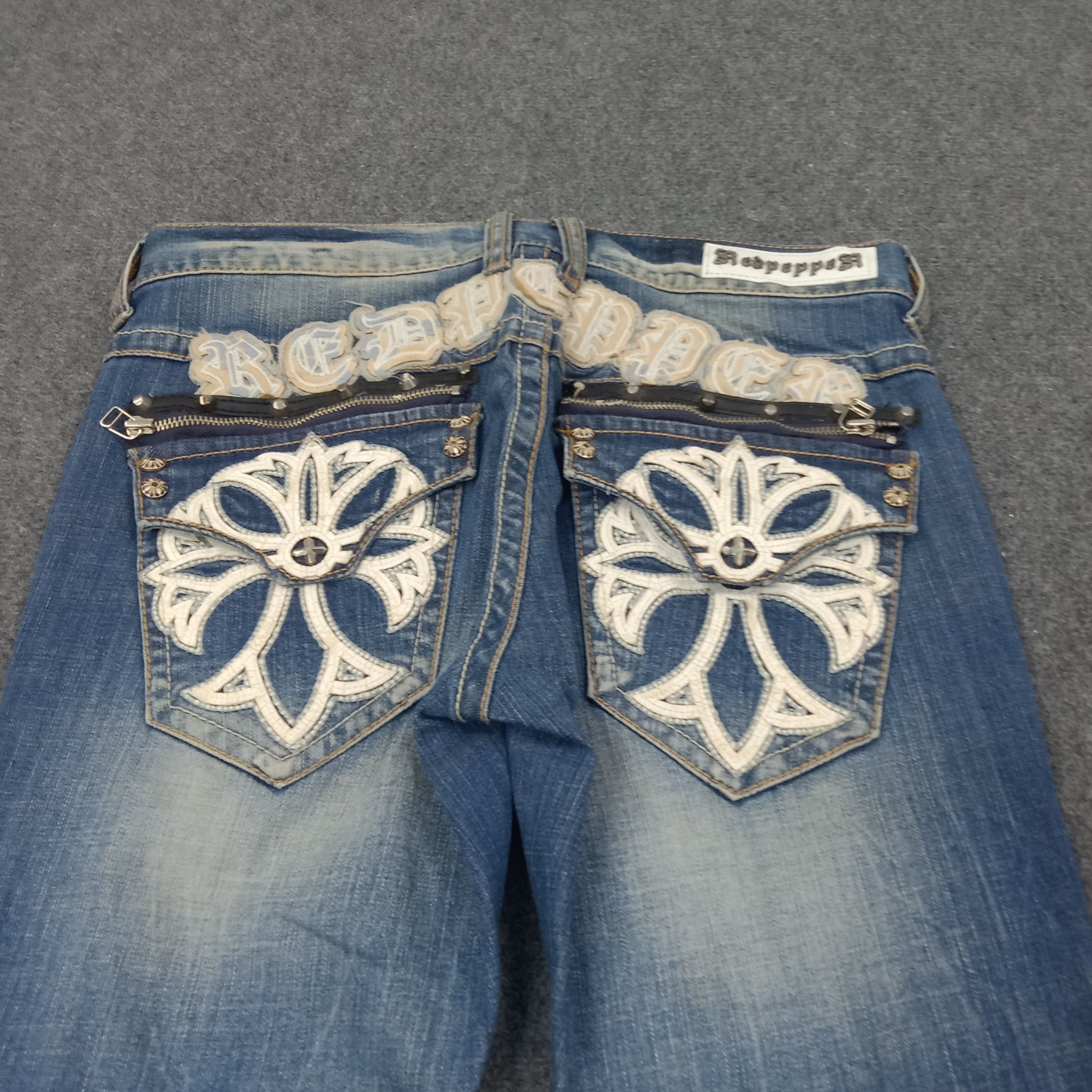 Japanese Brand Red Pepper Japanese Retro Denim Jeans C258N8 Size US 32 / EU 48 - 2 Thumbnail