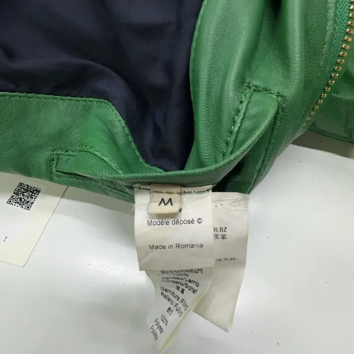 KENZO Classic Comfortable Green Leather Jacket -2507