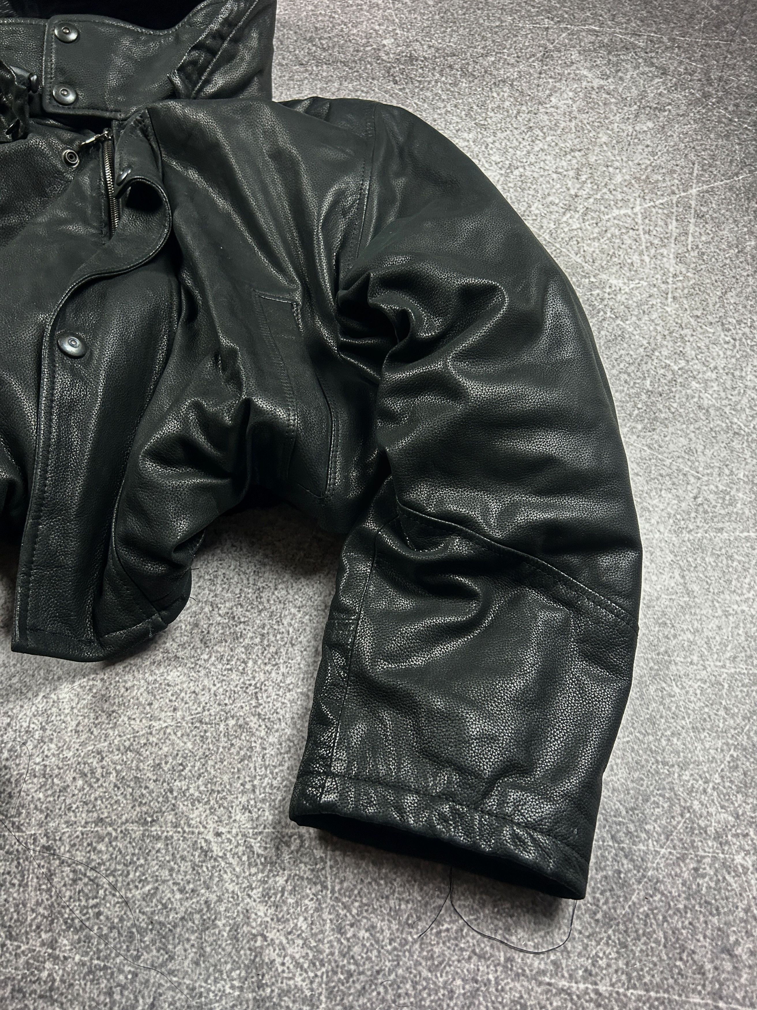 Hysteric Glamour VTG BALENCIAGA OPIUM CARTI STYLE CROPPED LEATHER JACKET Y2K Size US L / EU 52-54 / 3 - 6 Thumbnail