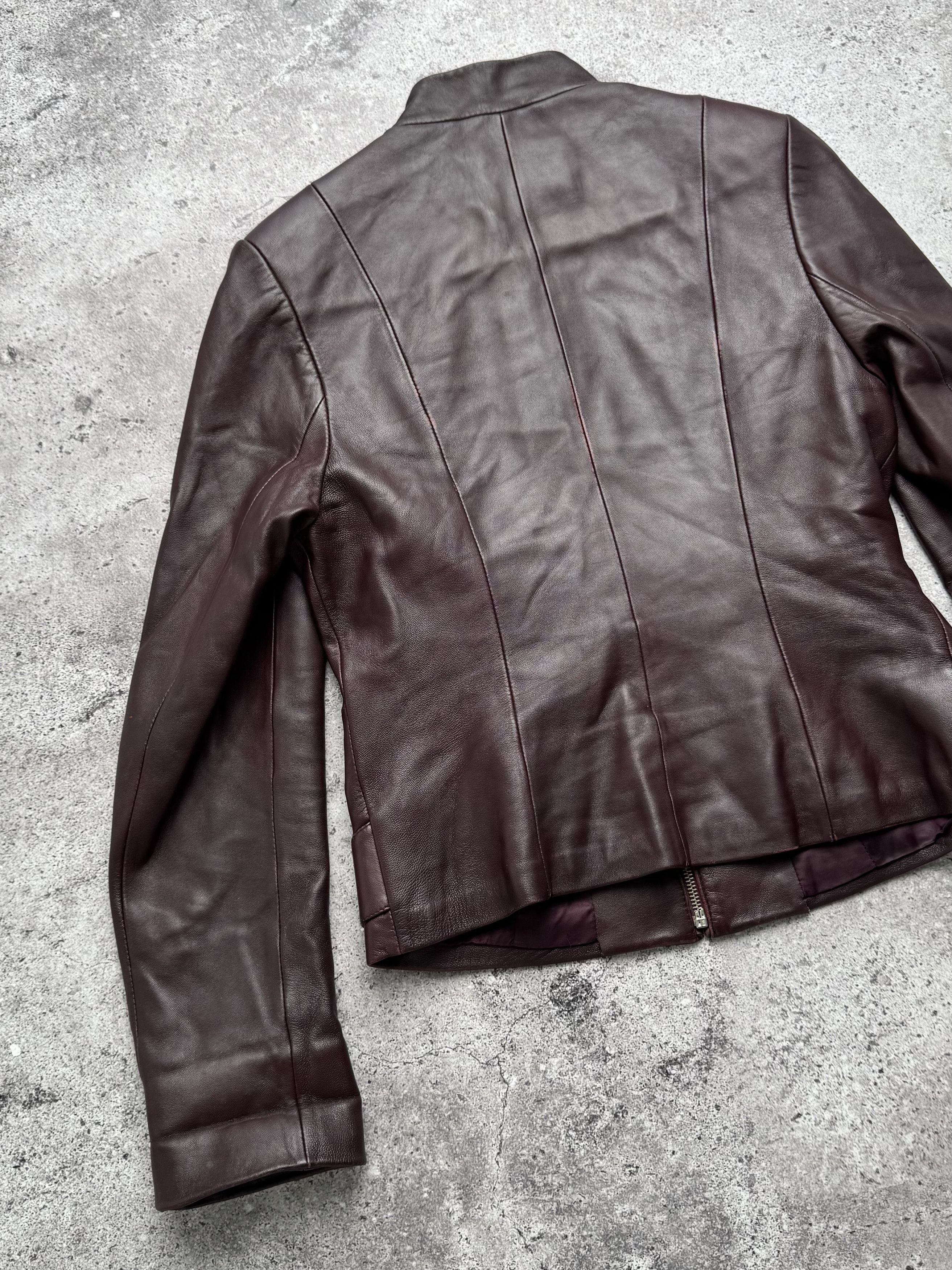 Vintage Vintage Cropped Leather Jacket C5(V402) Size S / US 4 / IT 40 - 15 Thumbnail