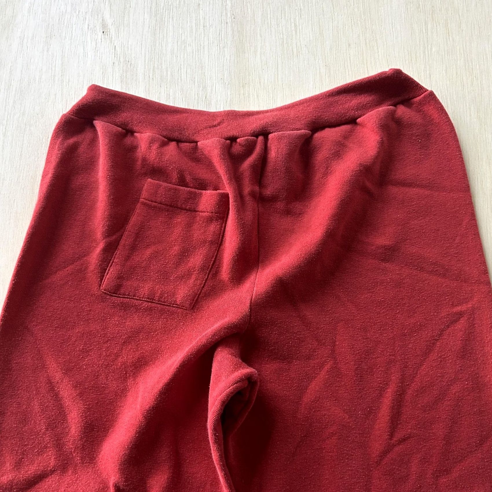 Spalding VINTAGE Spalding Sweatpants Mens M Red Fleece Joggers Elastic Waist Gym Pants Size US 31 - 3 Thumbnail