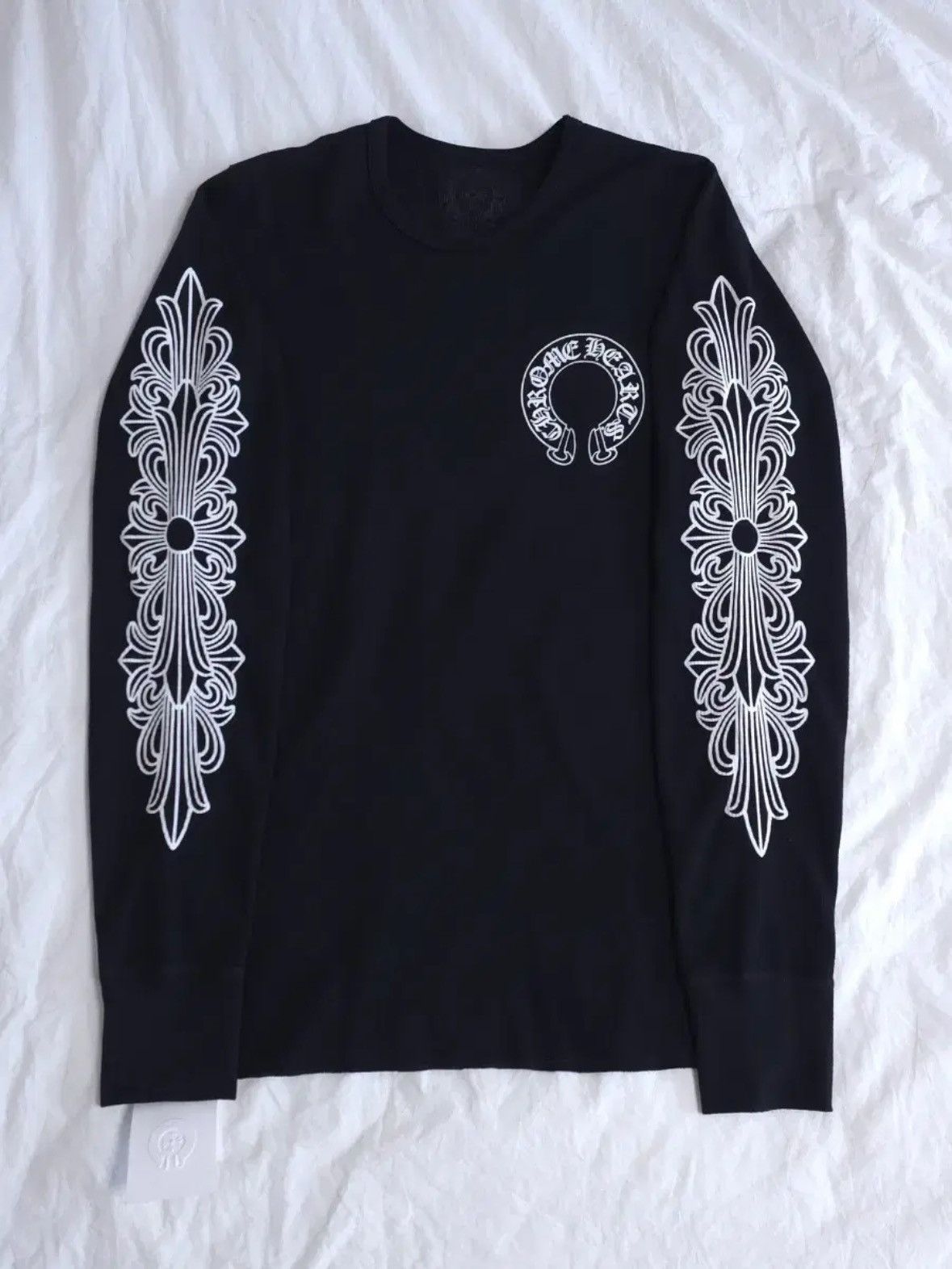 Chrome Hearts Horseshoe Waffle Thermal Floral Longsleeve Size US L / EU 52-54 / 3 - 1 Thumbnail