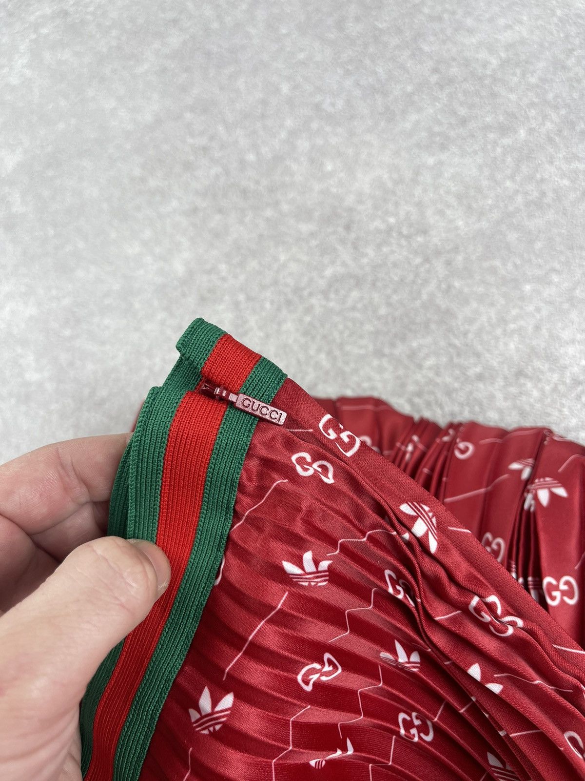 Gucci Adidas x Gucci Polyester Red Skirt Size 42 Size 28" / US 6 / IT 42 - 18 Thumbnail