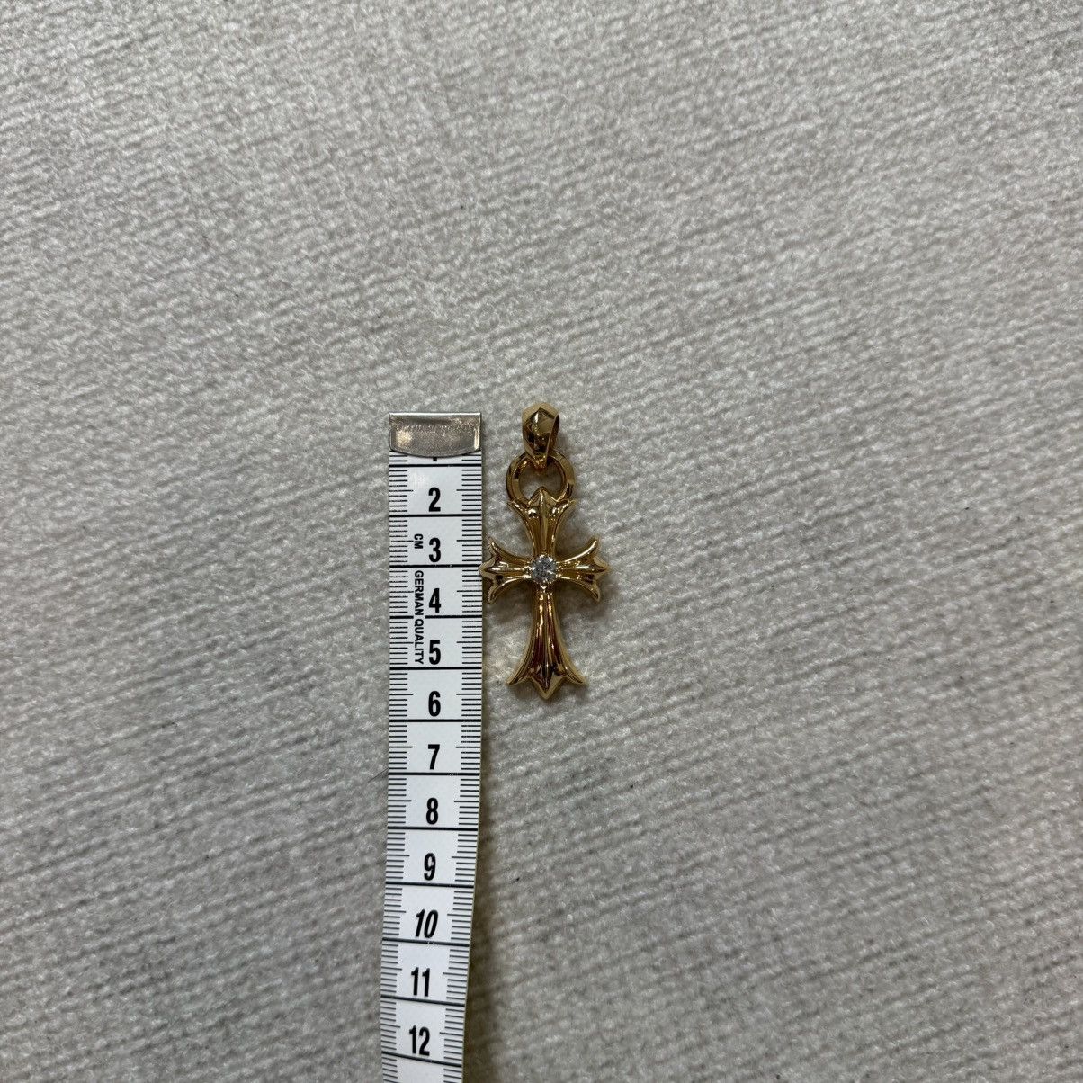 Chrome Hearts Chrome Hearts 22k Gold Cross Pendant with Diamond Size ONE SIZE - 5 Thumbnail