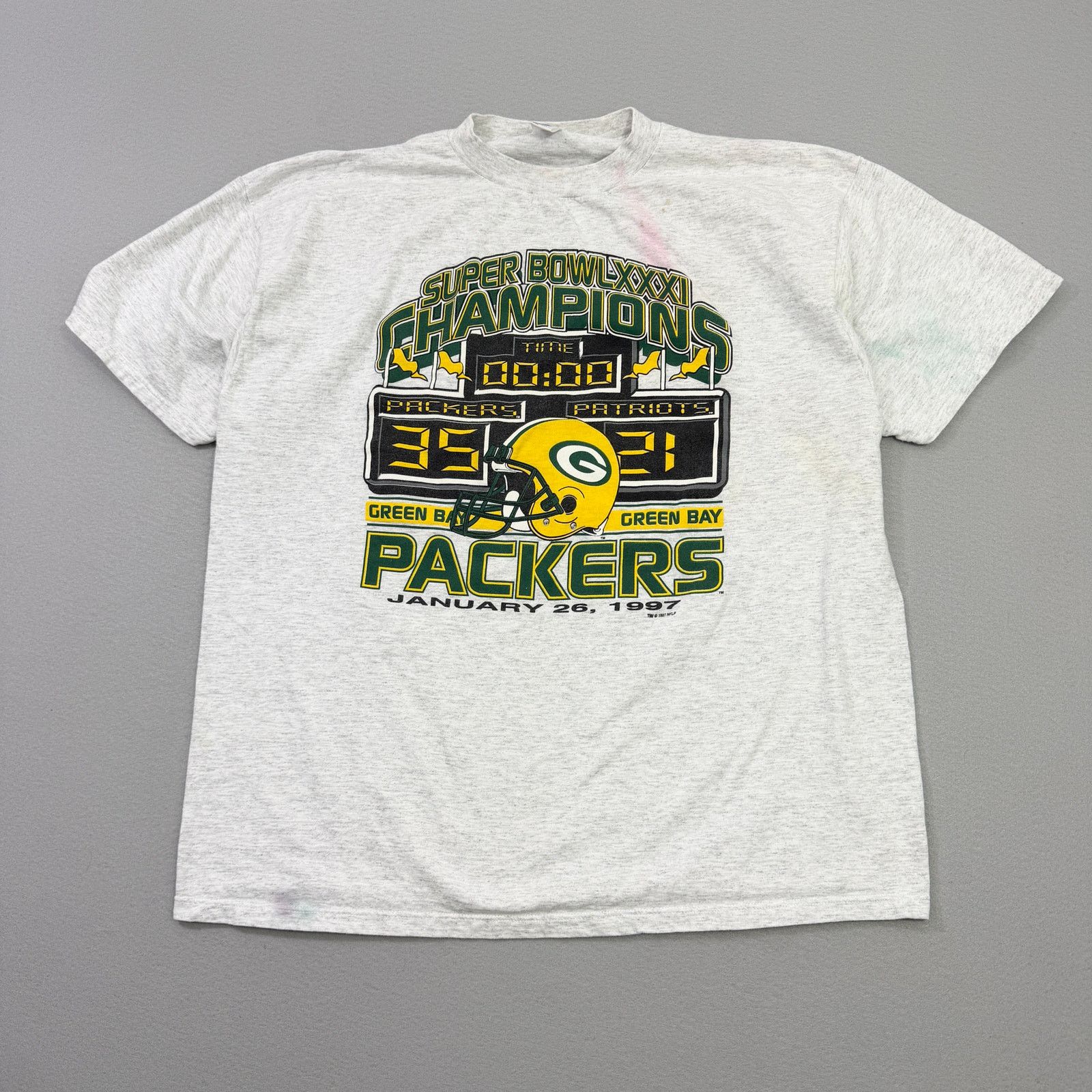 Vintage Vintage Green Bay Packers Super Bowl XXXI Shirt Men's 2XL Size US XXL / EU 58 / 5 - 1 Thumbnail