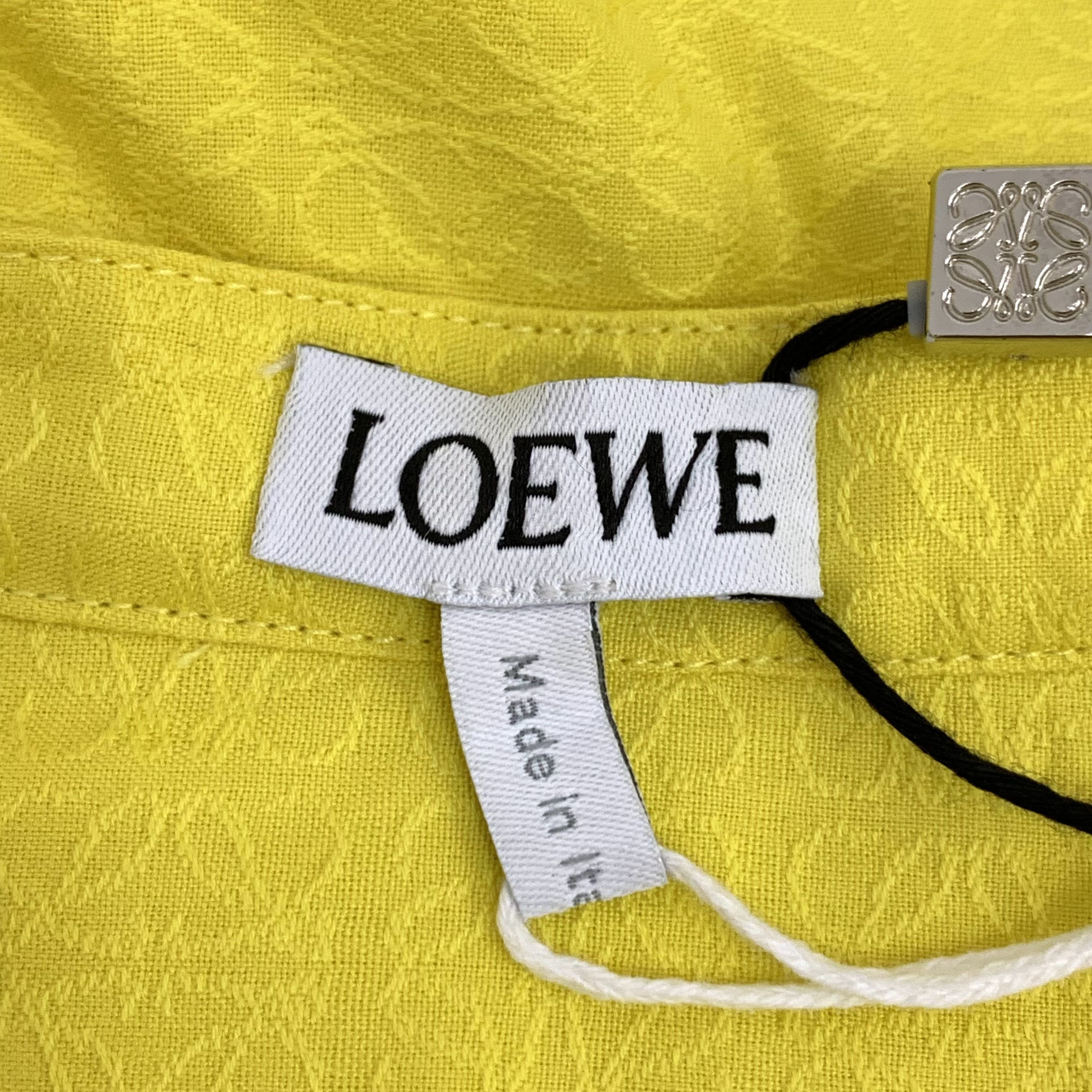 Loewe Loewe Logo Jacquard Hoodie Shirt Yellow (38) Size XS / US 0-2 / IT 36-38 - 5 Thumbnail