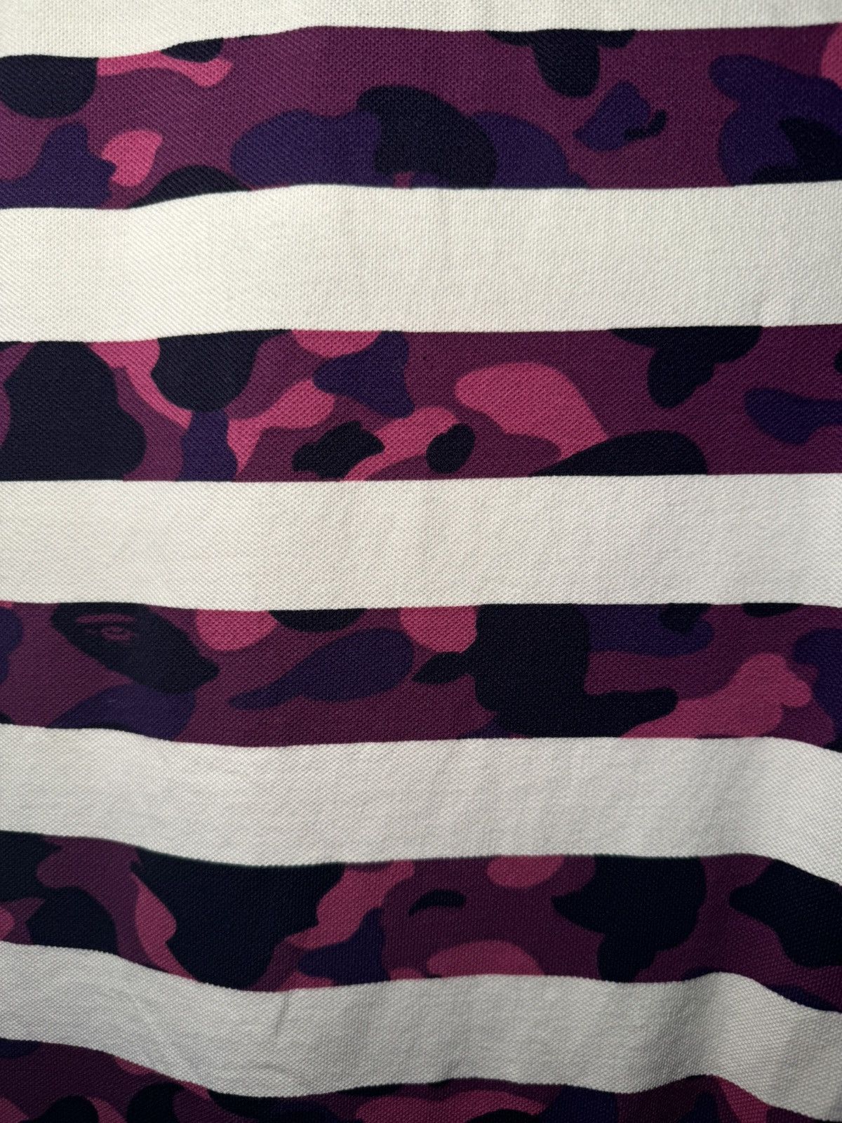 Bape White and purple camo A Bathing Ape polo short sleeve Size XS / US 0-2 / IT 36-38 - 8 Thumbnail