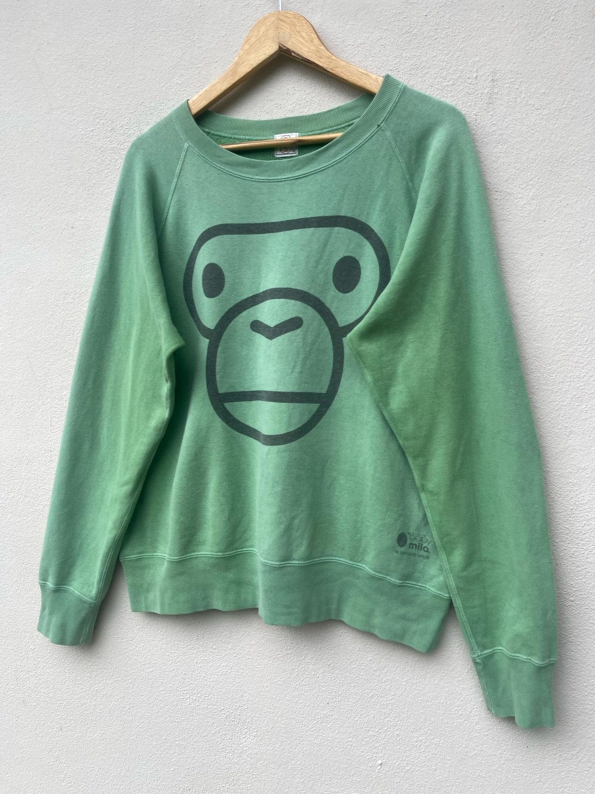Bape × Nigo Vintage Baby Milo By A Bathing Ape Crewneck Sweatshirt Size US M / EU 48-50 / 2 - 7 Thumbnail
