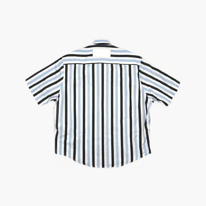 AMI AMIPARIS Striped Short Sleeve Shirt for All -2507 Size US S / EU 44-46 / 1 - 2 Thumbnail