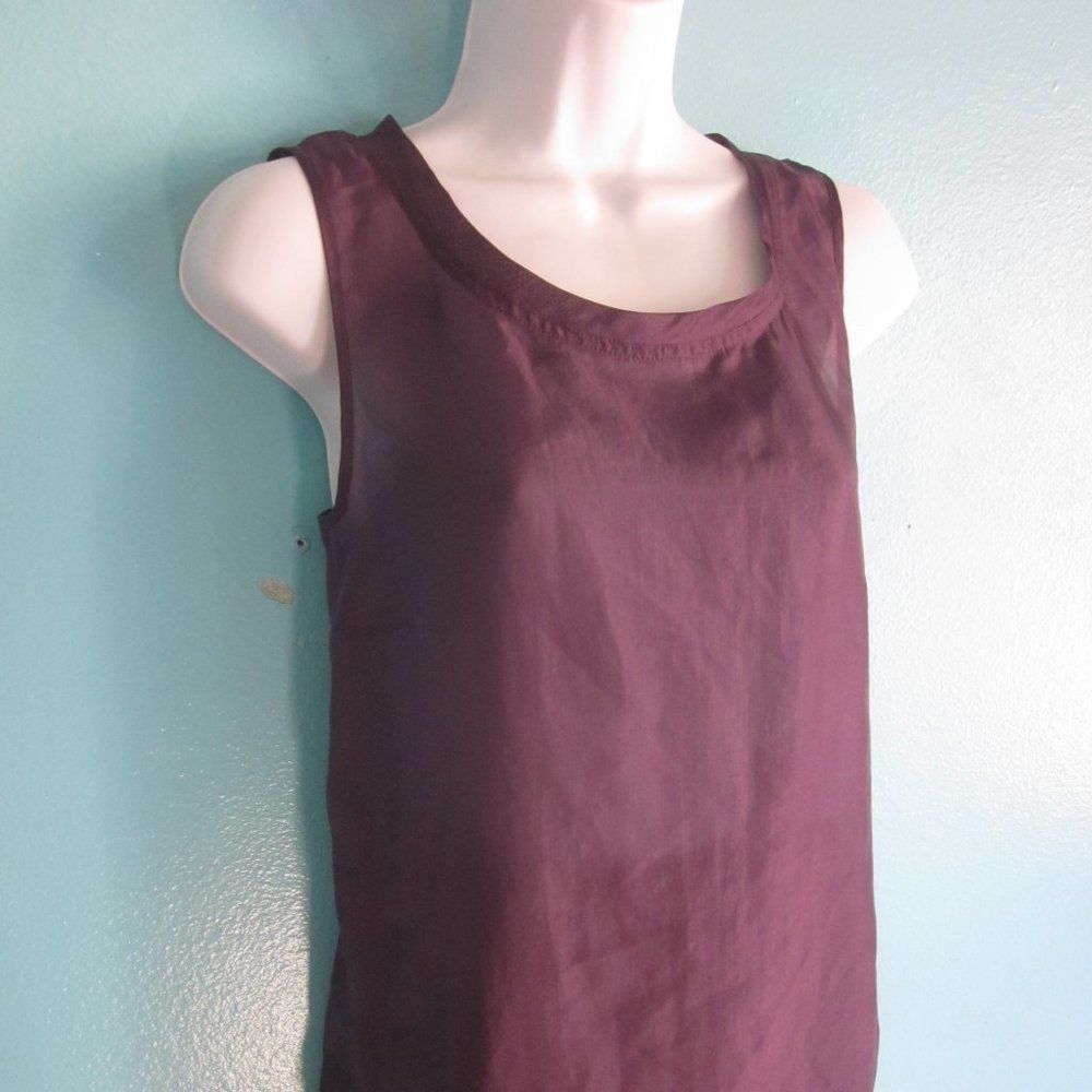 DKNY DKNY Purple Silk Tank Size 8 Lightweight Size M / US 6-8 / IT 42-44 - 3 Thumbnail