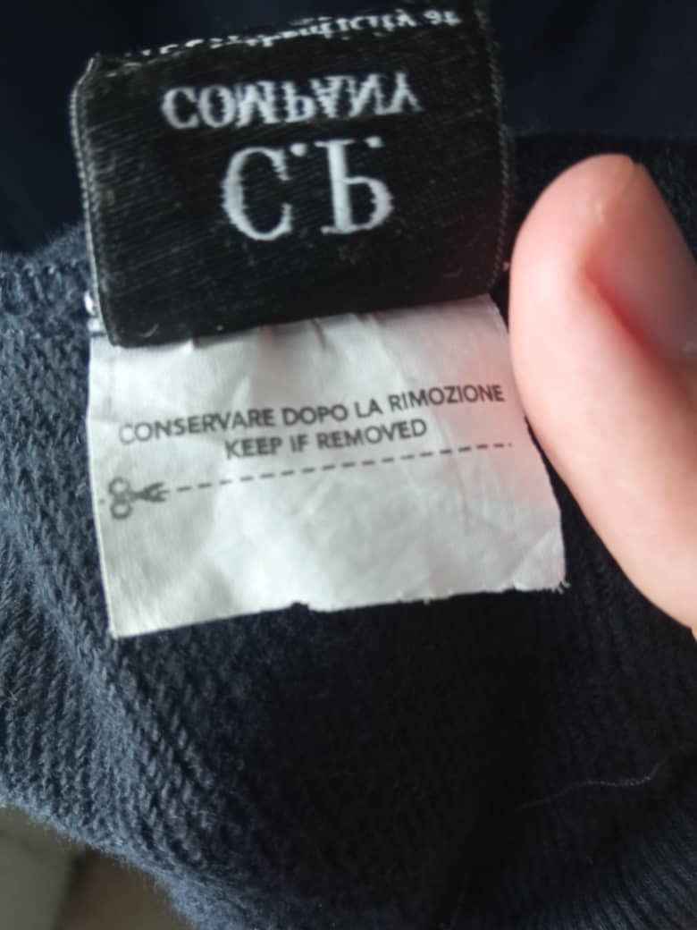 C.P. Company Diagonal Raised Fleece Half Zip Goggle NAVY Size US M / EU 48-50 / 2 - 15 Thumbnail