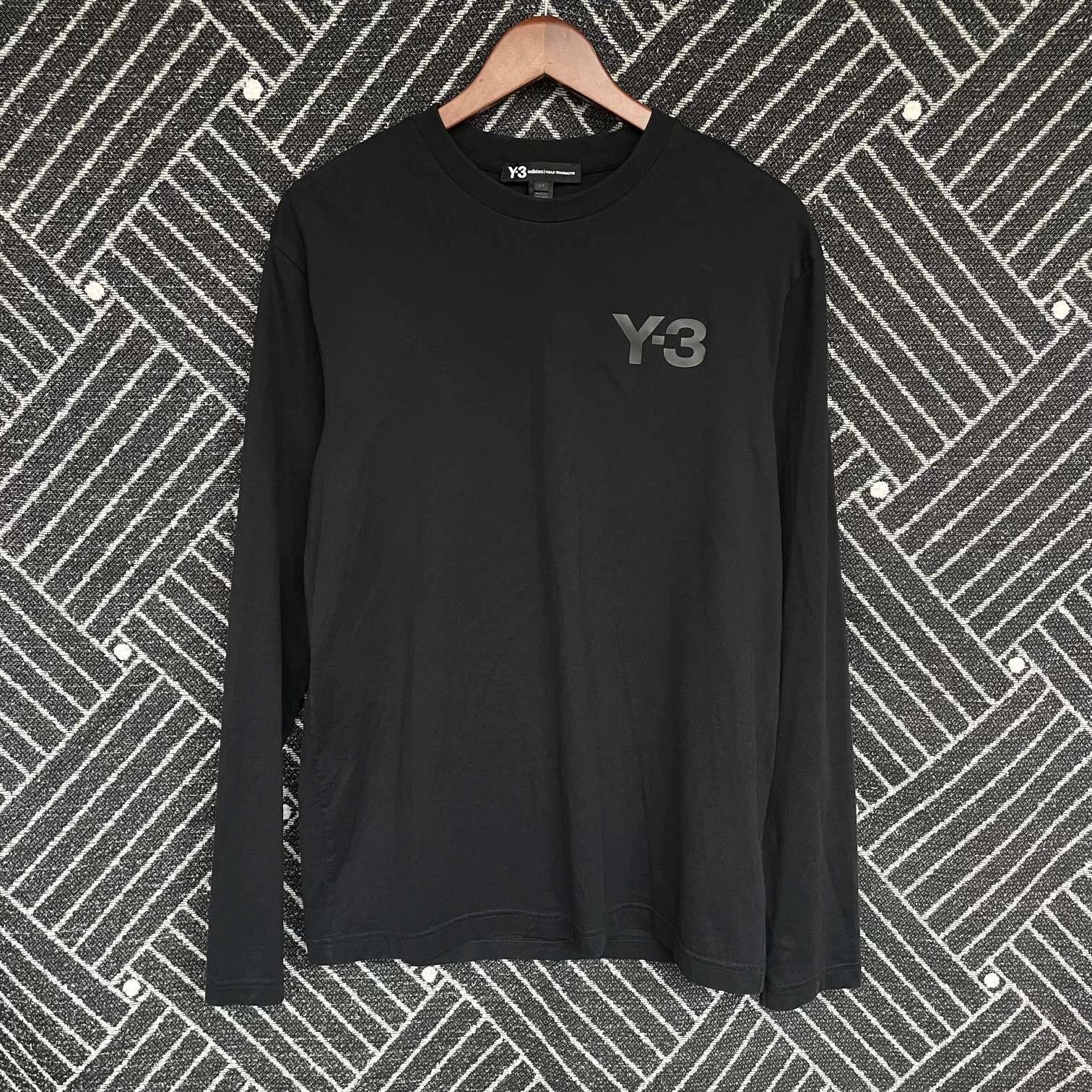 Y-3 Y-3 Men's Crewneck LS Tee Black S 99 New Size US S / EU 44-46 / 1 - 1 Thumbnail