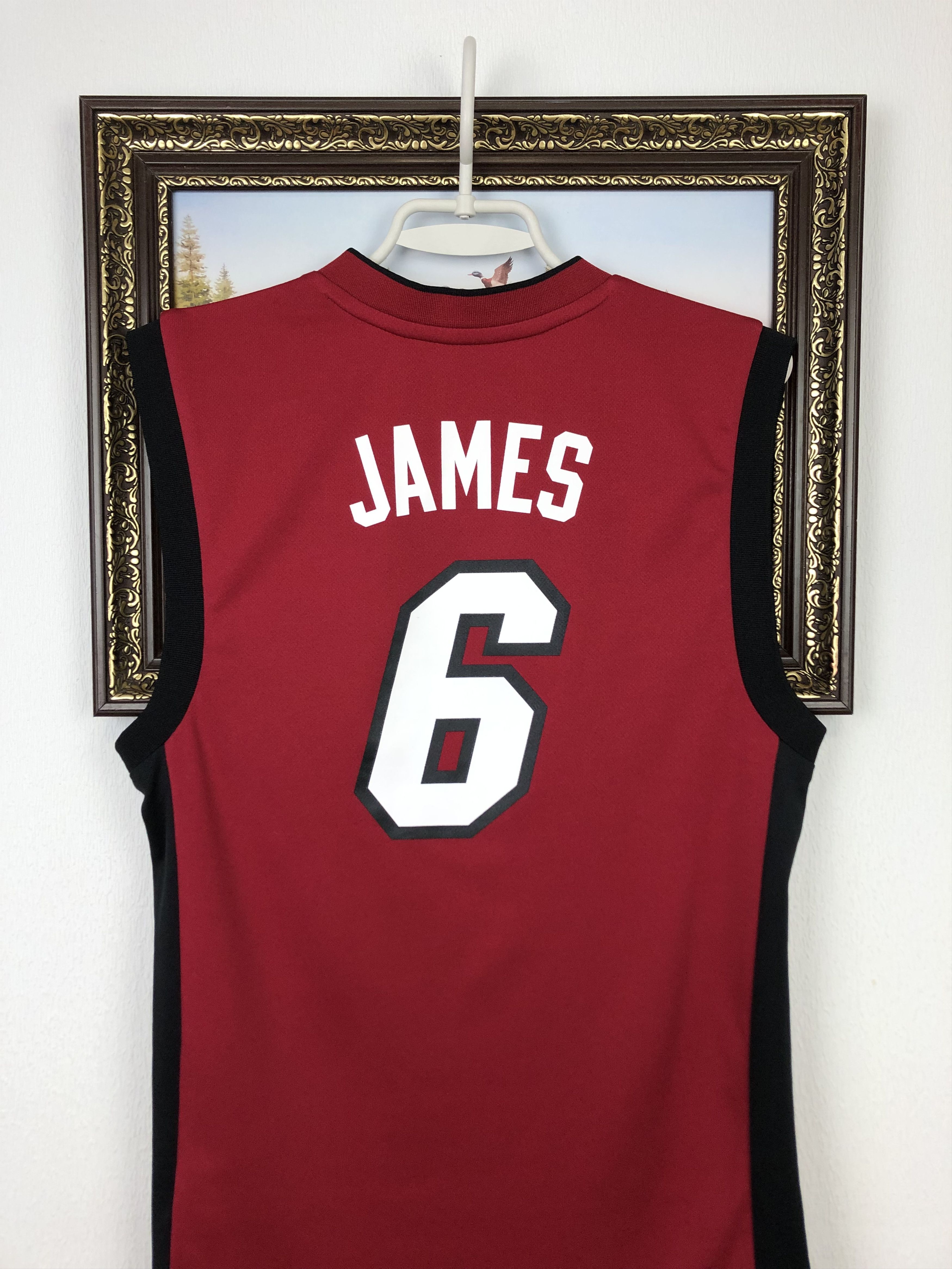 Adidas Adidas Miami Heat NBA LeBron James #6 Jersey Tee Hype Size US XS / EU 42 / 0 - 12 Thumbnail