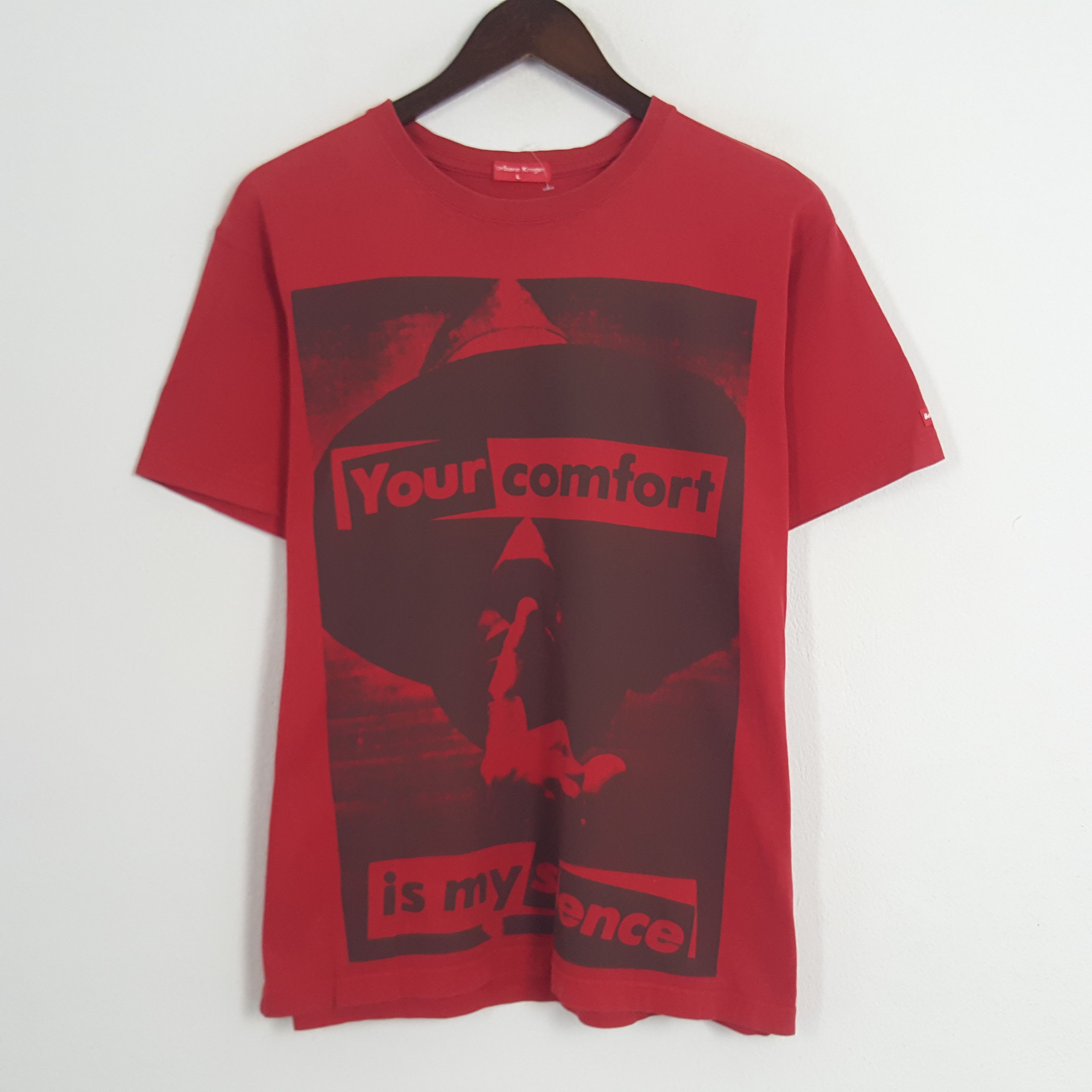 Barbara Kruger × Japanese Brand × Vintage Vintage Barbara Kruger Your Comfort Is My Silence Tshirt Size US L / EU 52-54 / 3 - 1 Thumbnail