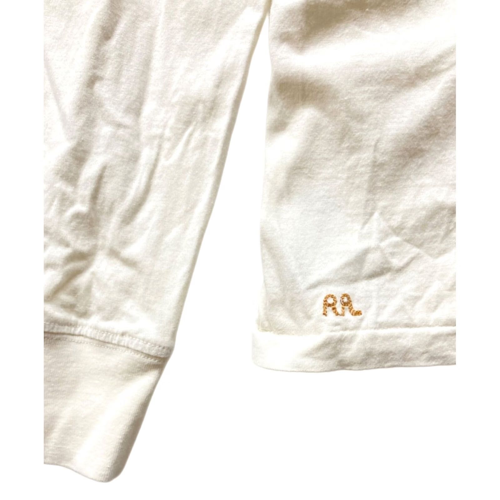 Ralph Lauren RRL Ralph Lauren×Ron Herman Long Sleeve T-Shirt Size L White Cotton Men's Used Mens Size US L / EU 52-54 / 3 - 3 Thumbnail