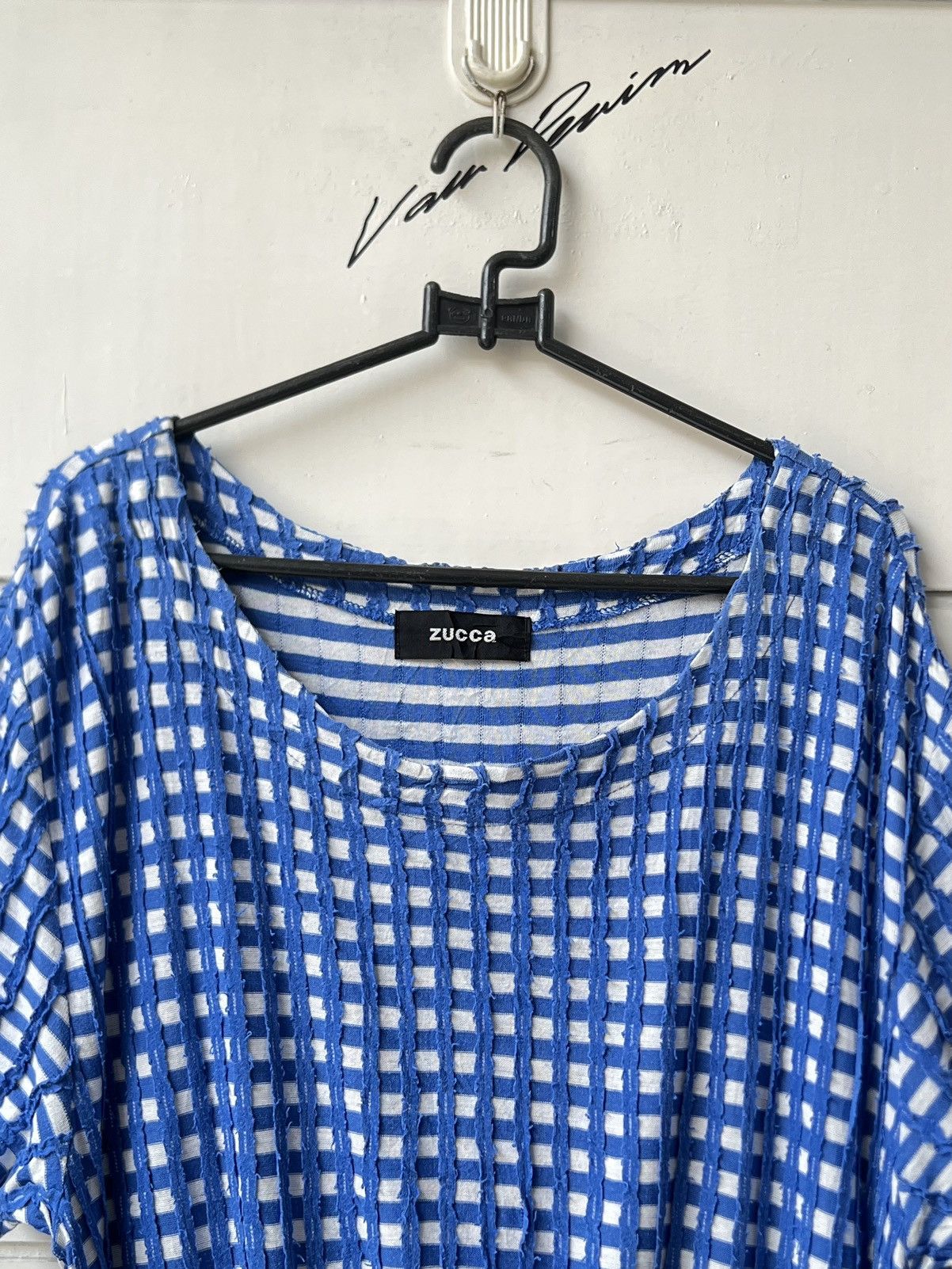 Zucca ZUCCA Blue Plaid Dress Size XS / US 0-2 / IT 36-38 - 18 Thumbnail