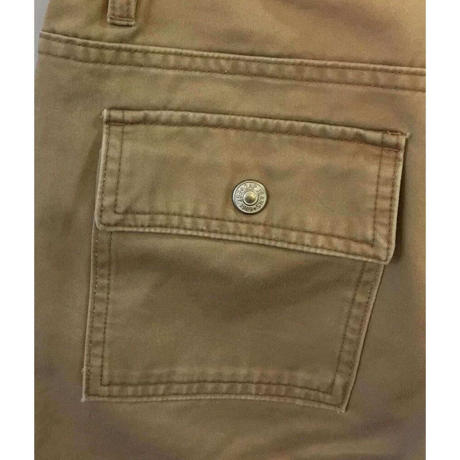 Gap GAP Jeans Tan Cotton Cargo Capri Pants Womens Size 4 Size 27" / US 4 / IT 40 - 7 Thumbnail