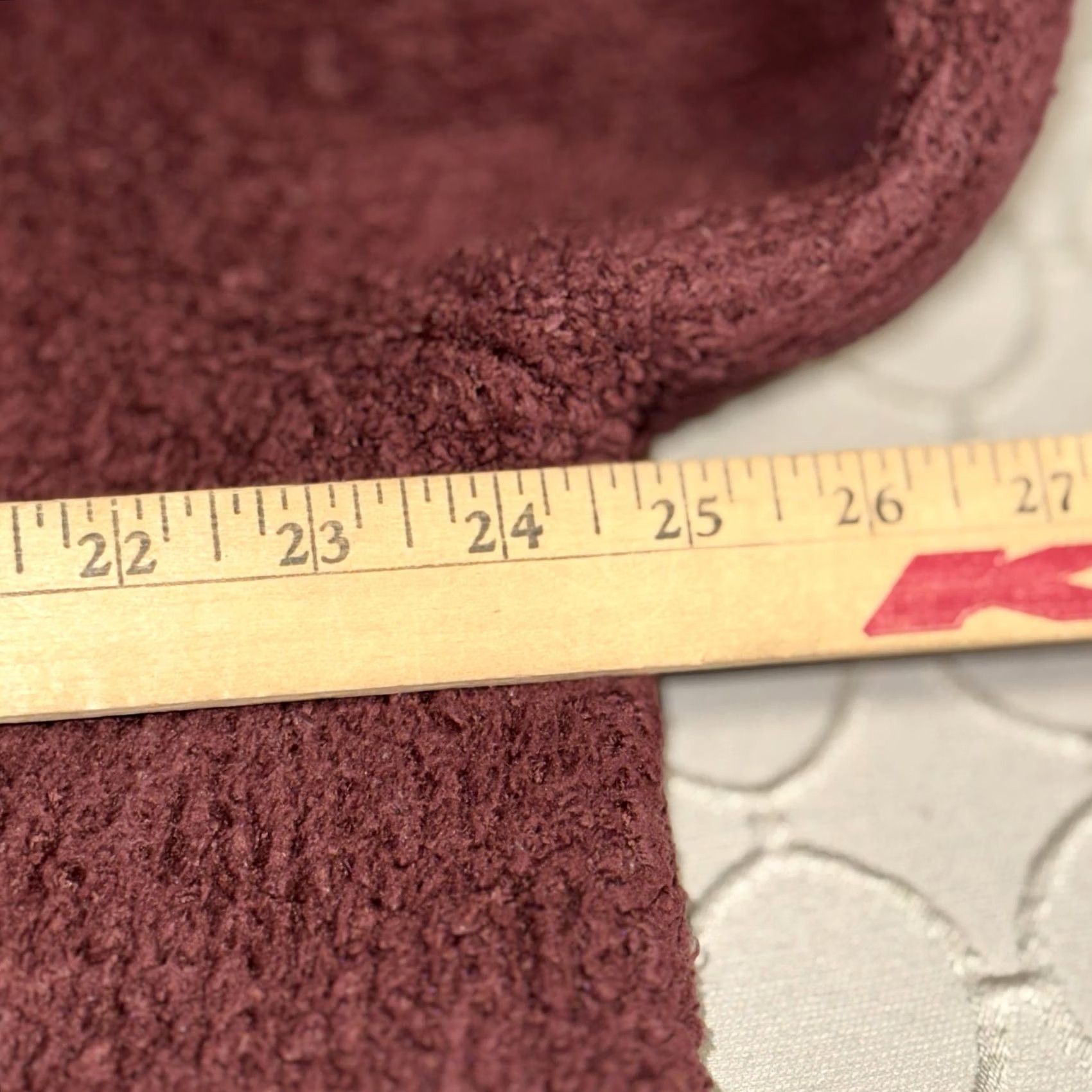 Vintage Barefoot Dreams Sweater Womens XL Burgundy CozyChic Half Zip Pullover Soft Knit Size XL / US 12-14 / IT 48-50 - 6 Thumbnail