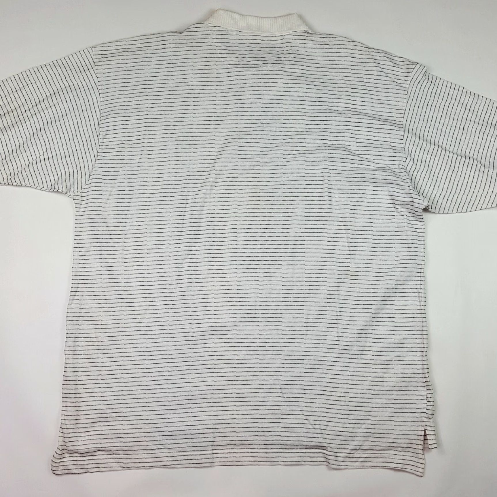 Vintage VINTAGE Equus Polo Shirt Mens 3XL Striped Short Sleeve Golf Tennis 90s White Polo Shirt Size US XXL / EU 58 / 5 - 4 Thumbnail