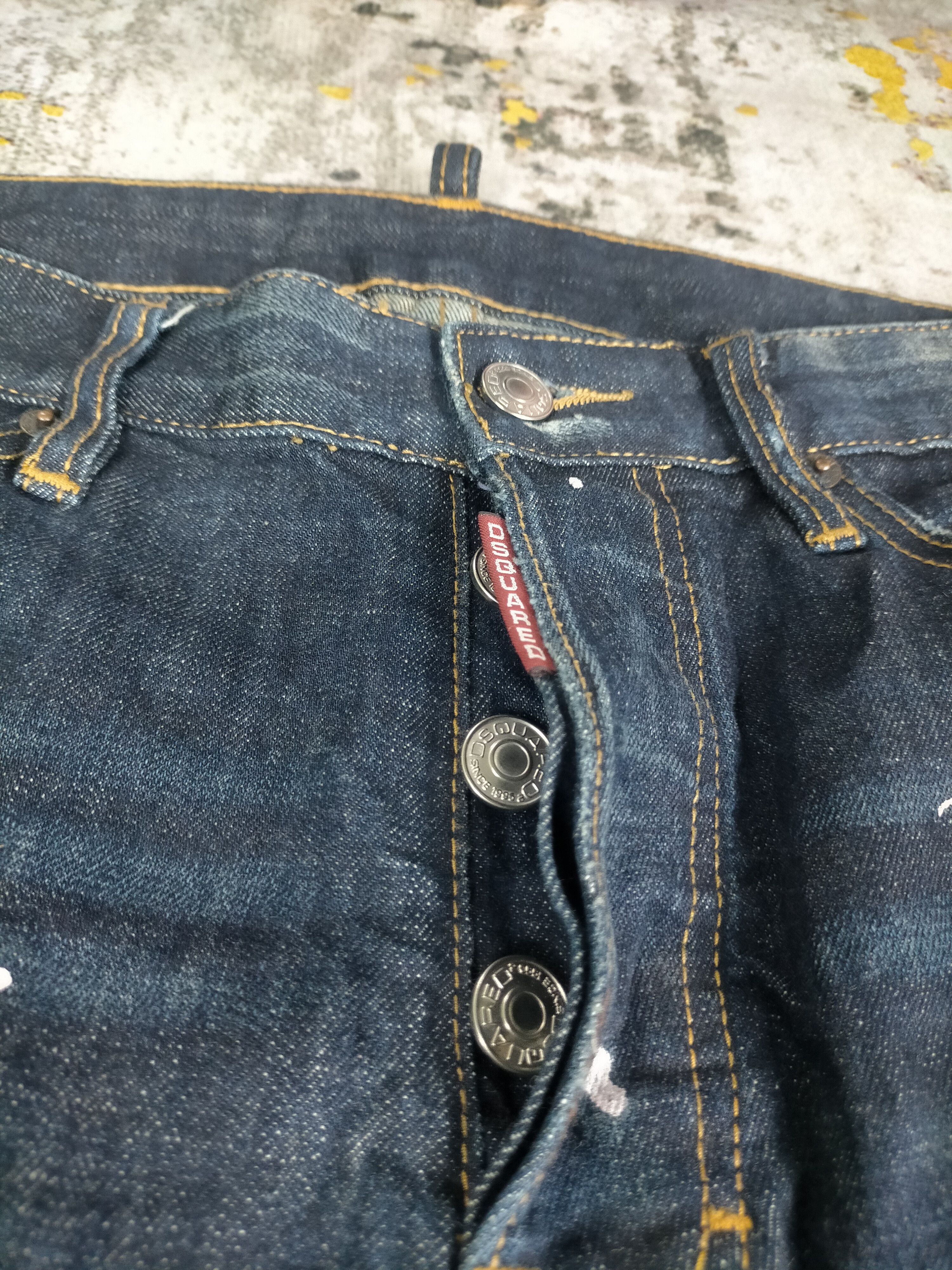 Dsquared2 🔥 Like New Dsquared2 Splatter Distressed Jeans Size US 33 - 8 Thumbnail