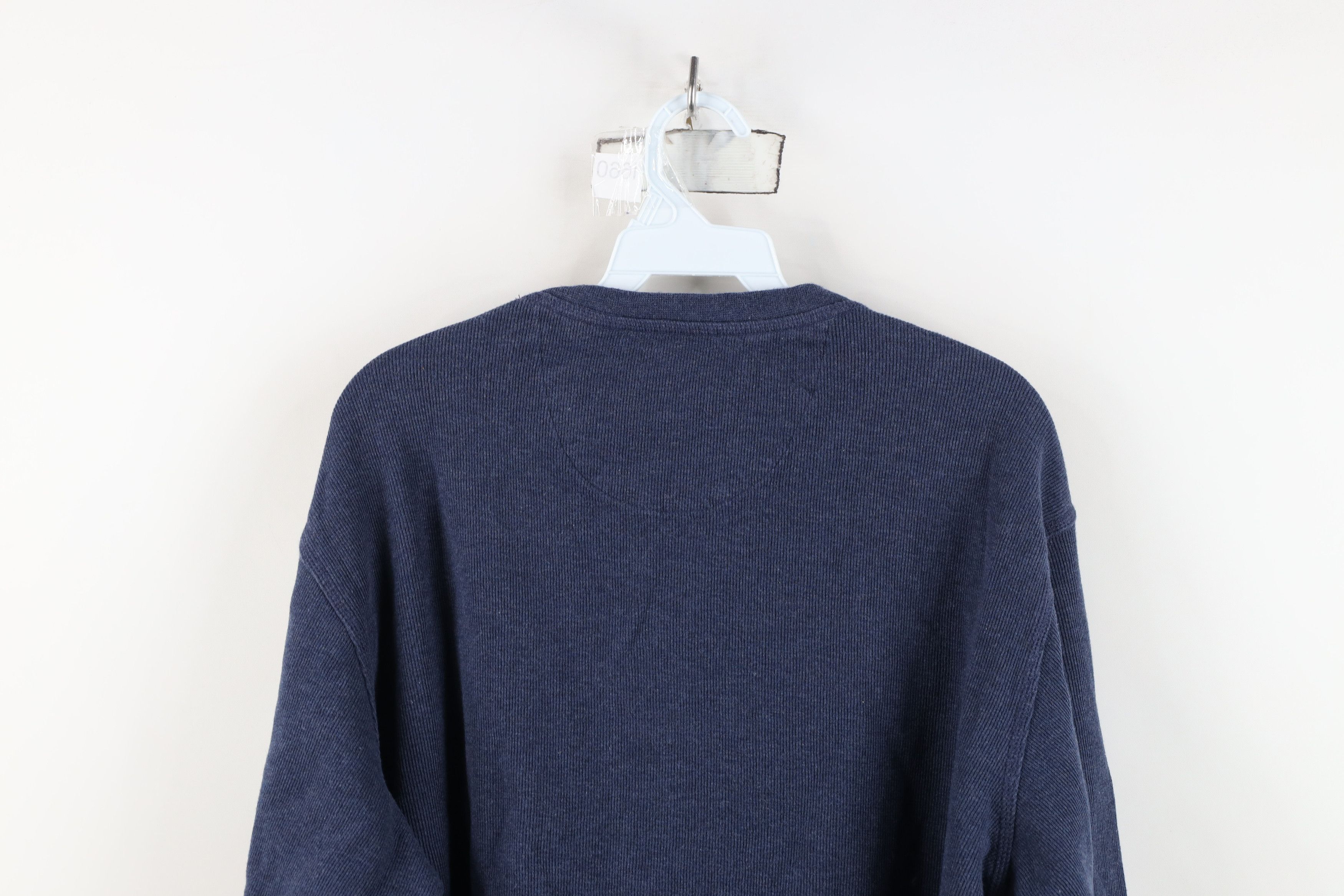 Vintage Vintage 90s Streetwear Ribbed Long Sleeve Henley T-Shirt Size US L / EU 52-54 / 3 - 12 Thumbnail