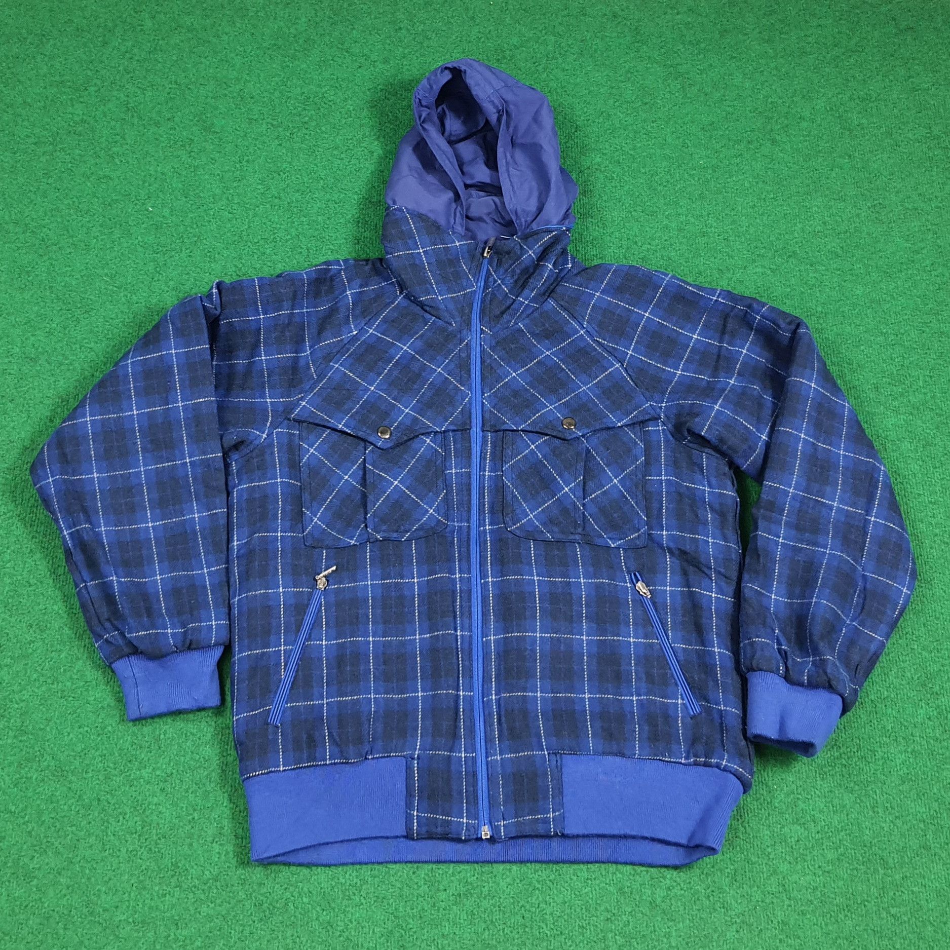 Descente Vintage 90s Descente Reversible Flannel Custom Skull C281N4 Size US M / EU 48-50 / 2 - 7 Thumbnail
