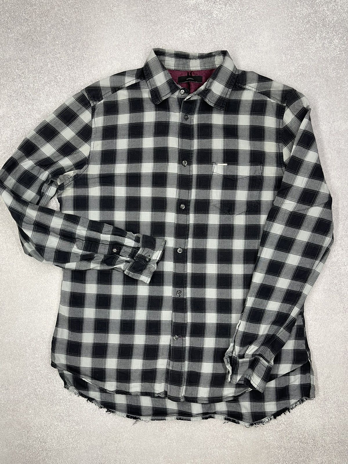 Diesel Mens Diesel Shirt In a Cage Black/White Size US L / EU 52-54 / 3 - 2 Thumbnail