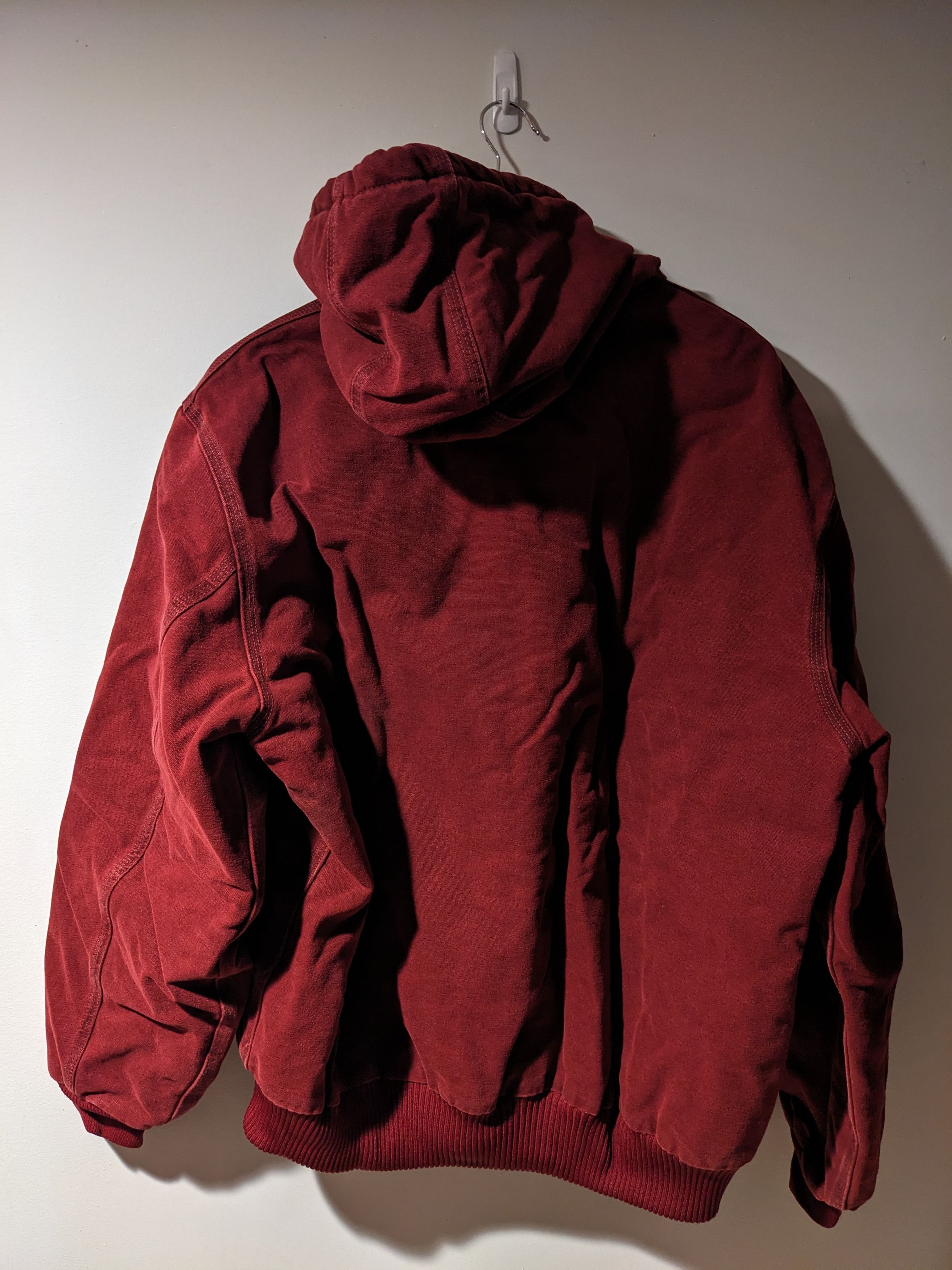 Carhartt × Vintage Vintage Carhartt J68 CRI Red X-Large Full Zip Hooded Jacket Size US XL / EU 56 / 4 - 5 Thumbnail