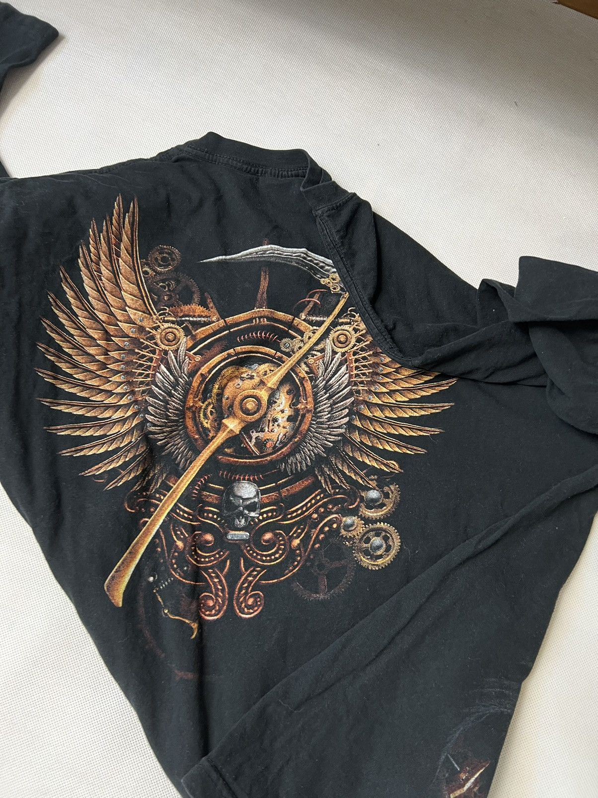 Vintage Longsleeve captain skull print vintage 90’s 00’s Size US XL / EU 56 / 4 - 4 Thumbnail