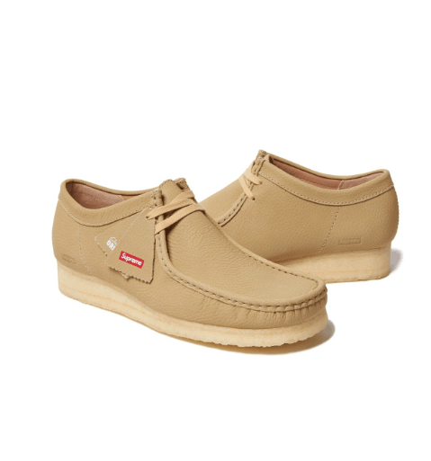 Clarks × Supreme Supreme Clarks Wallabee Woven Tan US9 EU42 | Grailed