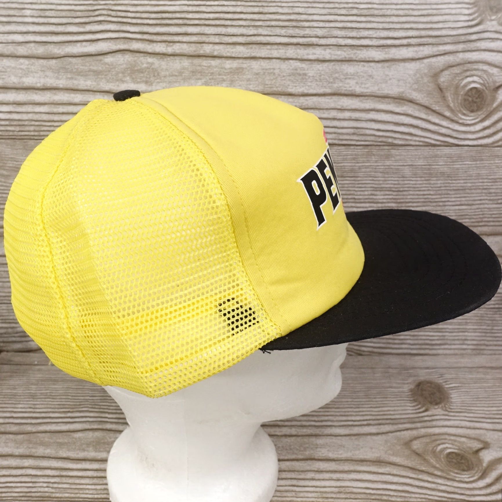 Logo 7 VINTAGE SWINGSTER PENNZOIL RACING YELLOW TRUCKER HAT UNISEX ADJUSTABLE SNAPBACK USA Size ONE SIZE - 6 Thumbnail