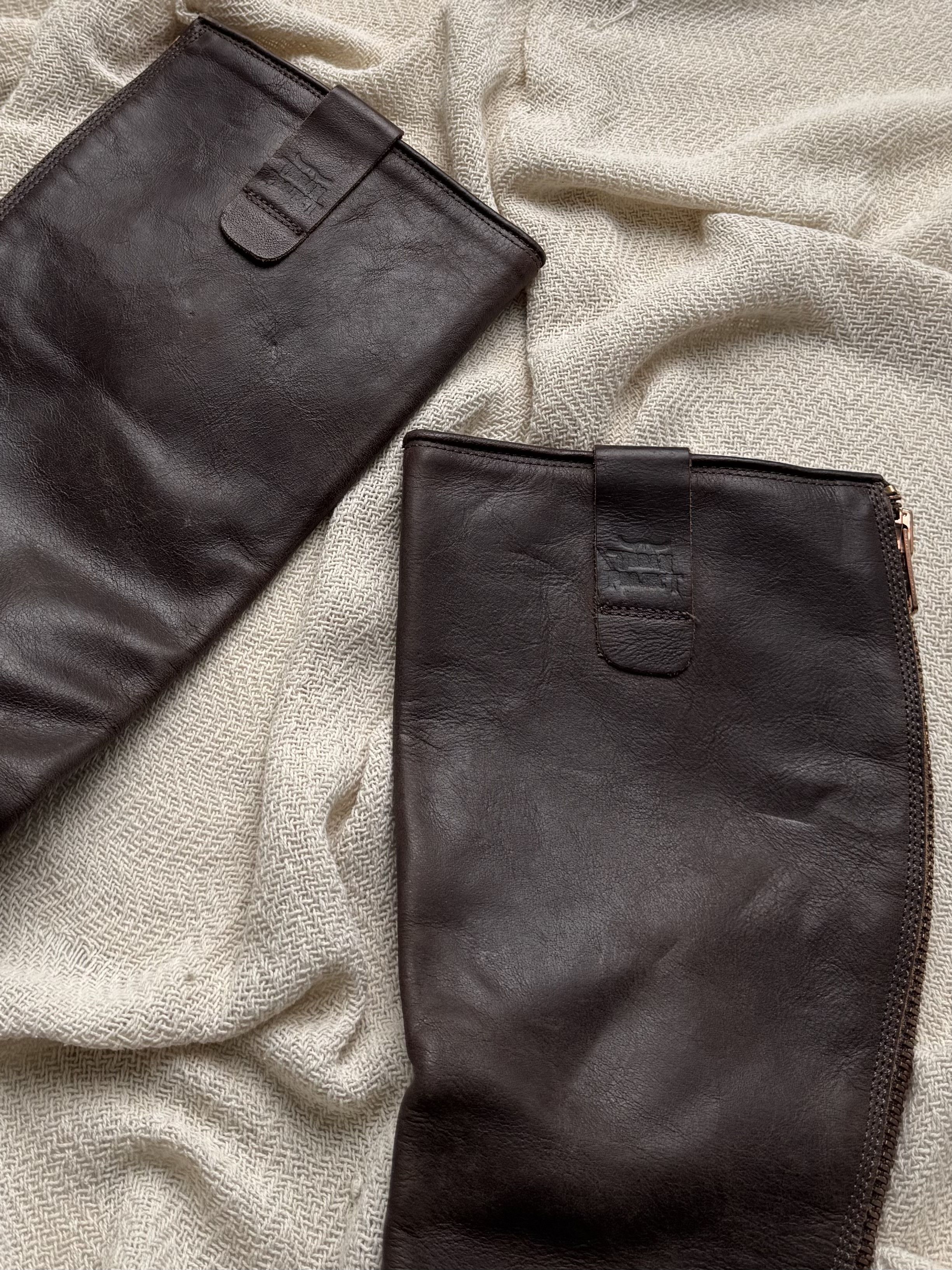 Vintage Vintage Leather Knee High Boots Buckle Riding Casual Zip Size US 6.5 / IT 36.5 - 2 Thumbnail