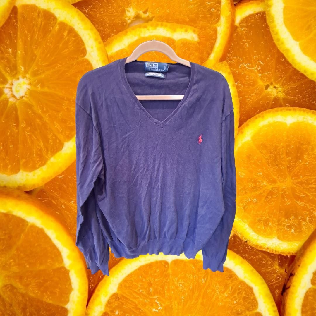 Polo Ralph Lauren Polo Ralph Lauren Blue With Red Logo 100% Pima Cotton Size L Size US L / EU 52-54 / 3 - 1 Thumbnail