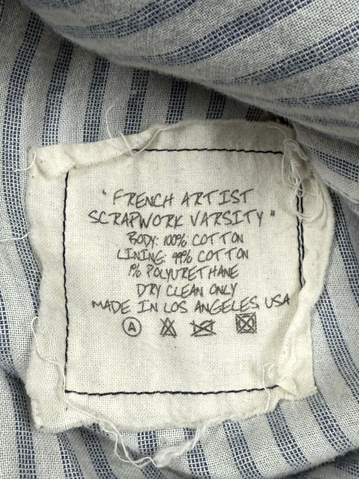 Greg Lauren French Artist Scrapwork Varsity Jacket Size US L / EU 52-54 / 3 - 6 Thumbnail