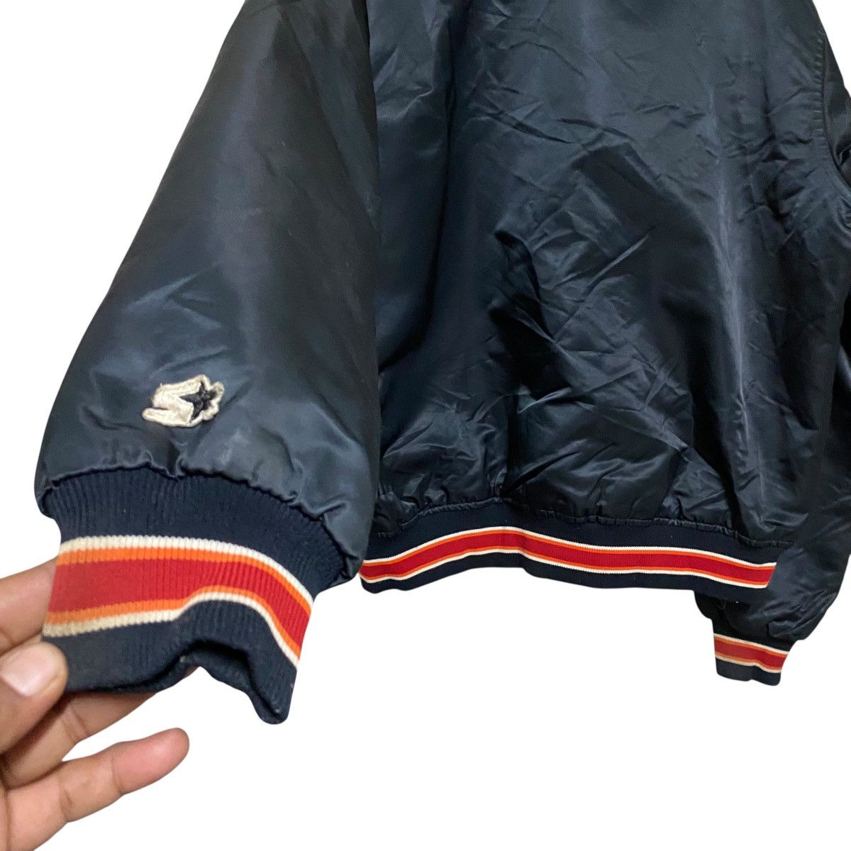 NBA Vintage 80s Miami Heat Sateen Bomber Jacket Starter Size US L / EU 52-54 / 3 - 12 Thumbnail