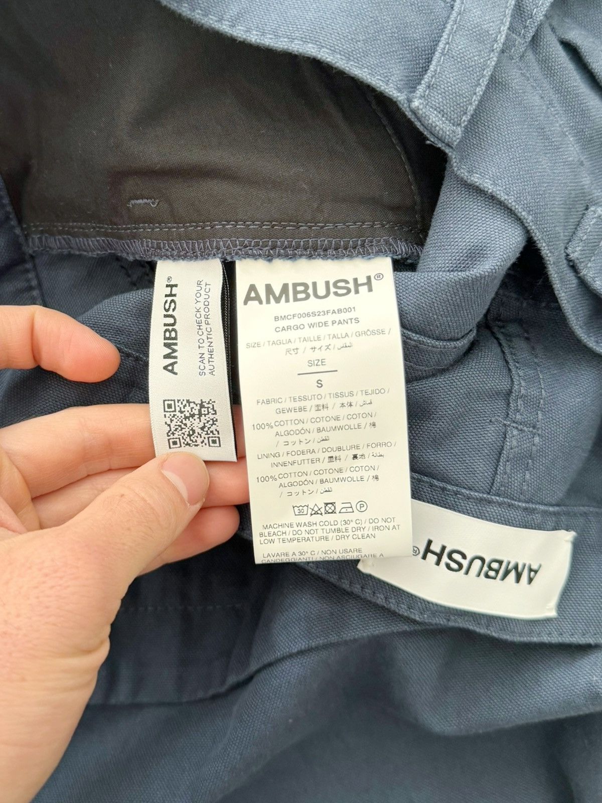 Ambush Design Wide Baggy Cargo Heavt Pants Size US 30 / EU 46 - 6 Thumbnail