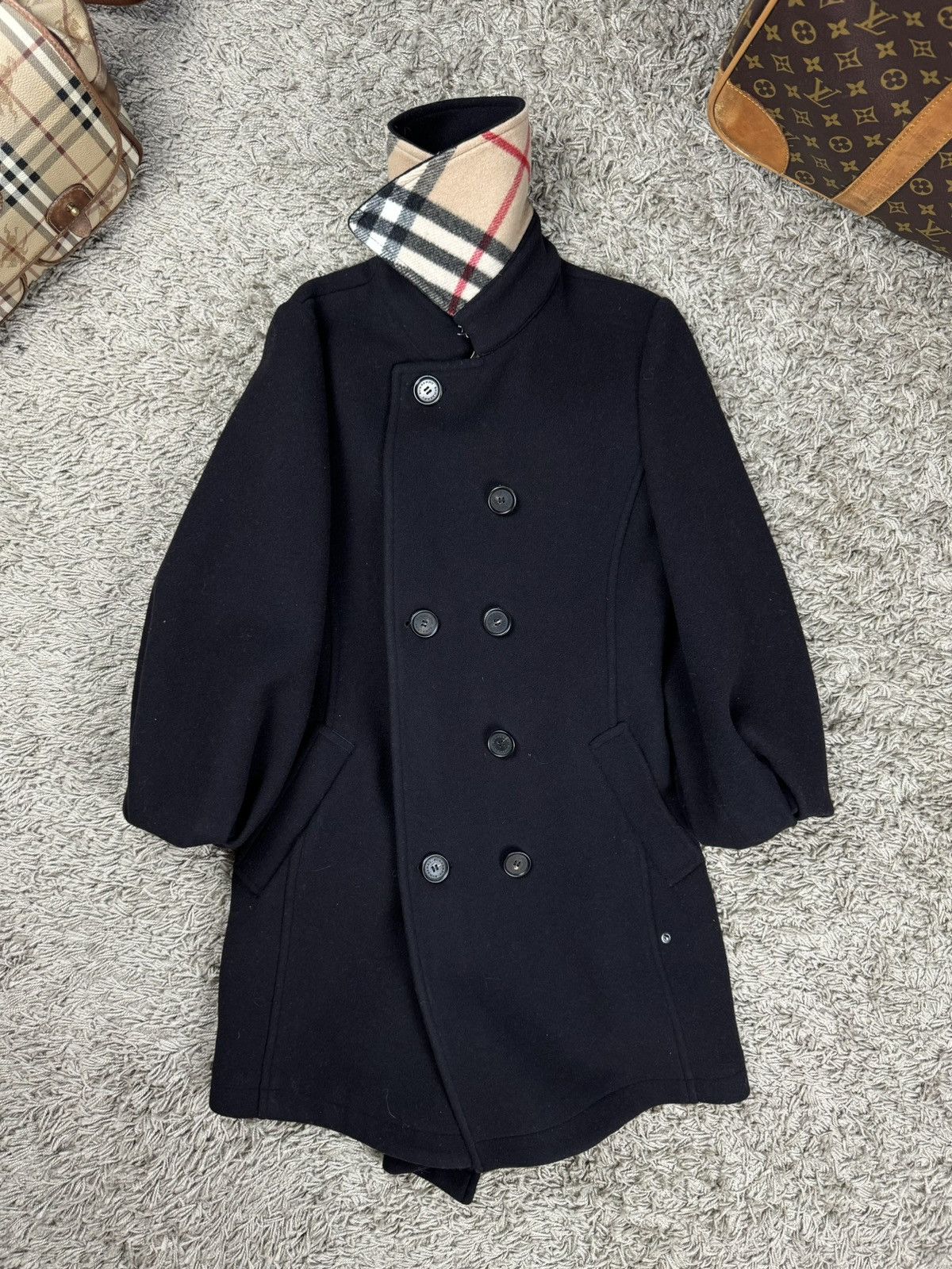 Burberry Wool coat trench Burberry original streetwear luxury item Size XS / US 0-2 / IT 36-38 - 6 Thumbnail