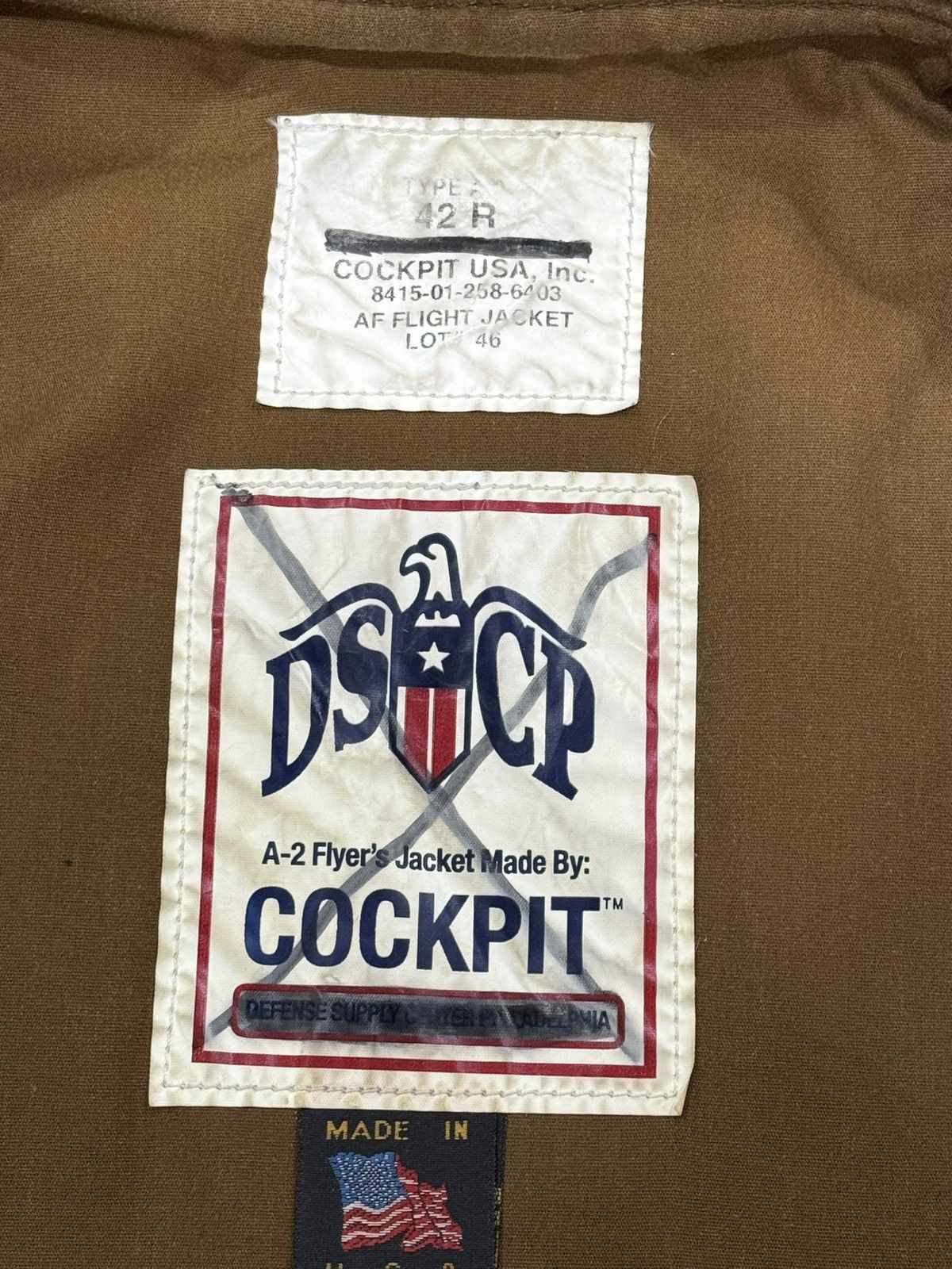 Cockpit USA Horsehide leather jacket Cockpit USA A-2 Flight Jacket 2007 Size US XL / EU 56 / 4 - 20 Thumbnail