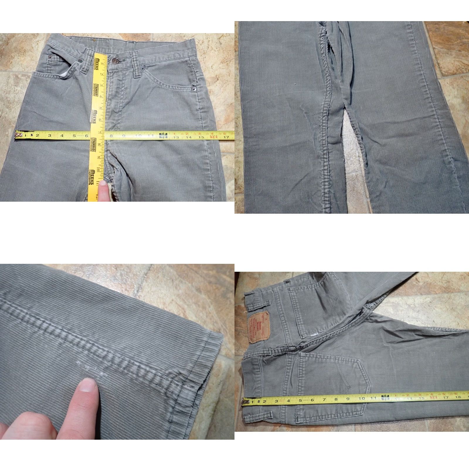 Levi's Vintage Levi's 517 Corduroy Boot Cut Pants Men’s 28 Gray Casual Retro Decades USA Size US 28 / EU 44 - 8 Thumbnail