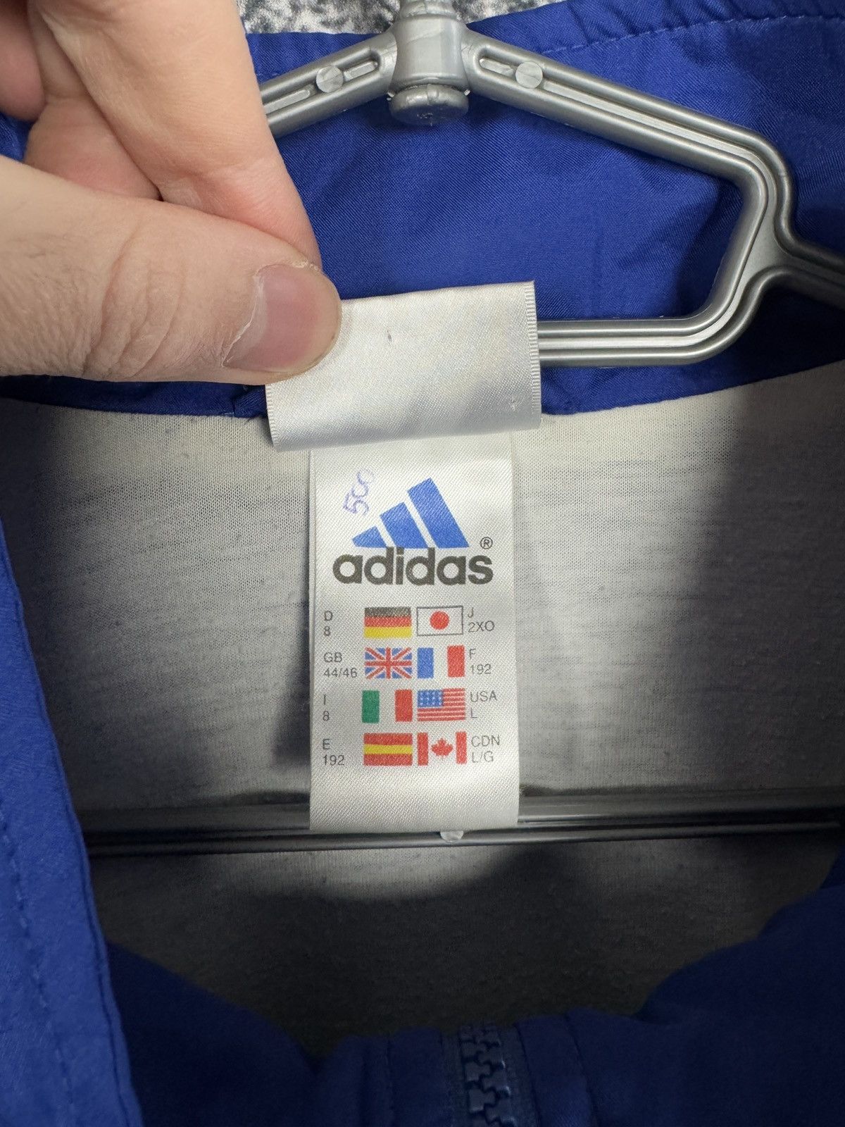 Adidas × Vintage Men’s Adidas Vintage 90s Track Jacket Sportswear Size L Size US L / EU 52-54 / 3 - 7 Thumbnail