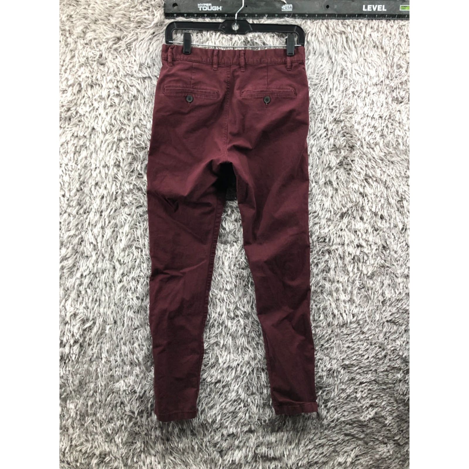 H&M H&M L.O.G.G. Skinny Fit Pants Size 29 Womens Mid Rise Red Size 29" - 5 Thumbnail