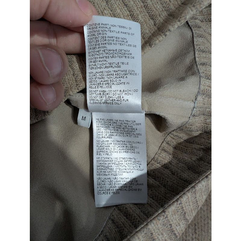 Bottega Veneta o1rshd1 Argyle Printed Leather Sweater in Camel/Grey/Blue Size US M / EU 48-50 / 2 - 13 Thumbnail