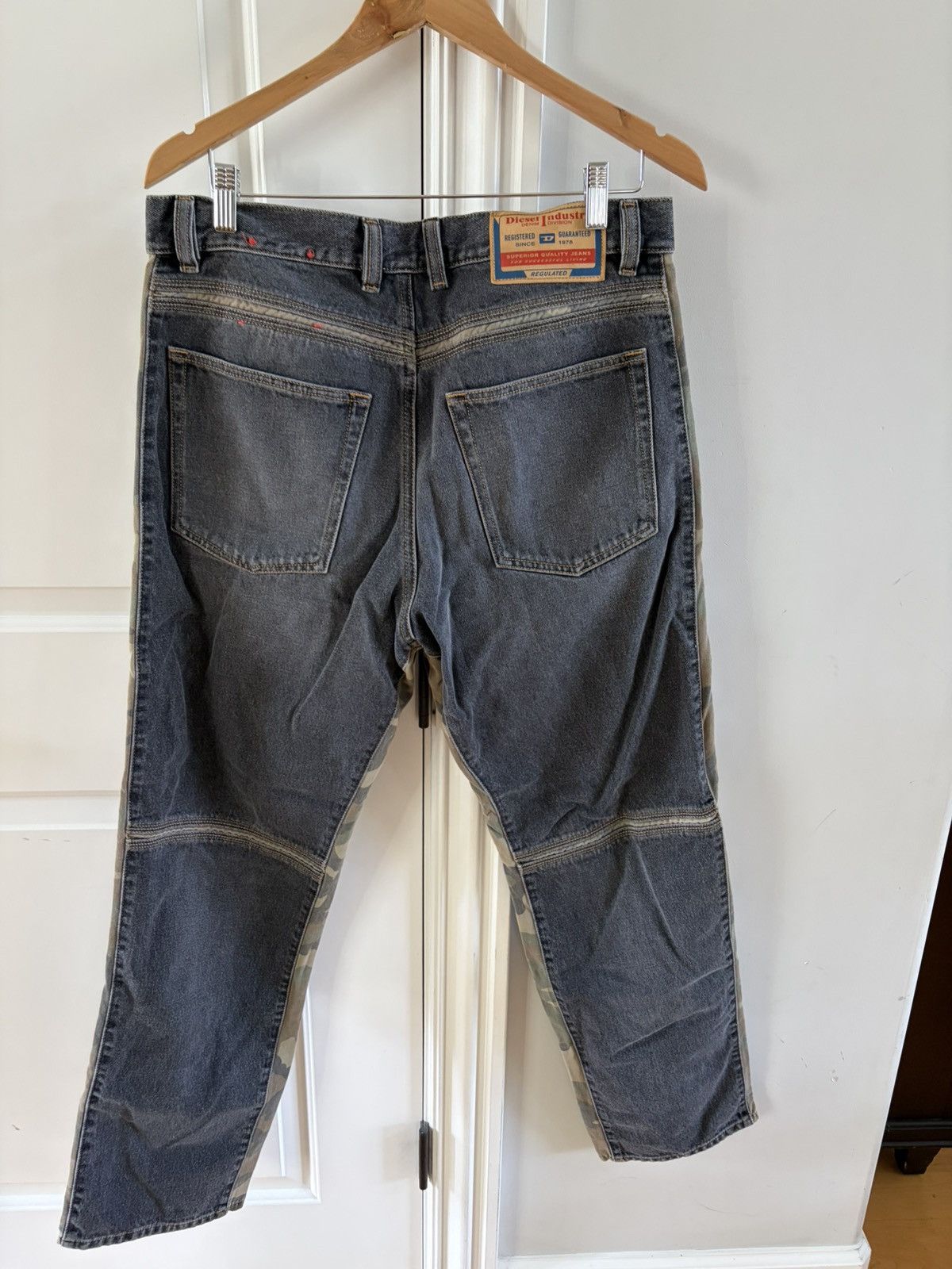 Diesel Diesel Black & Camo Strip Denim Size US 32 / EU 48 - 2 Thumbnail