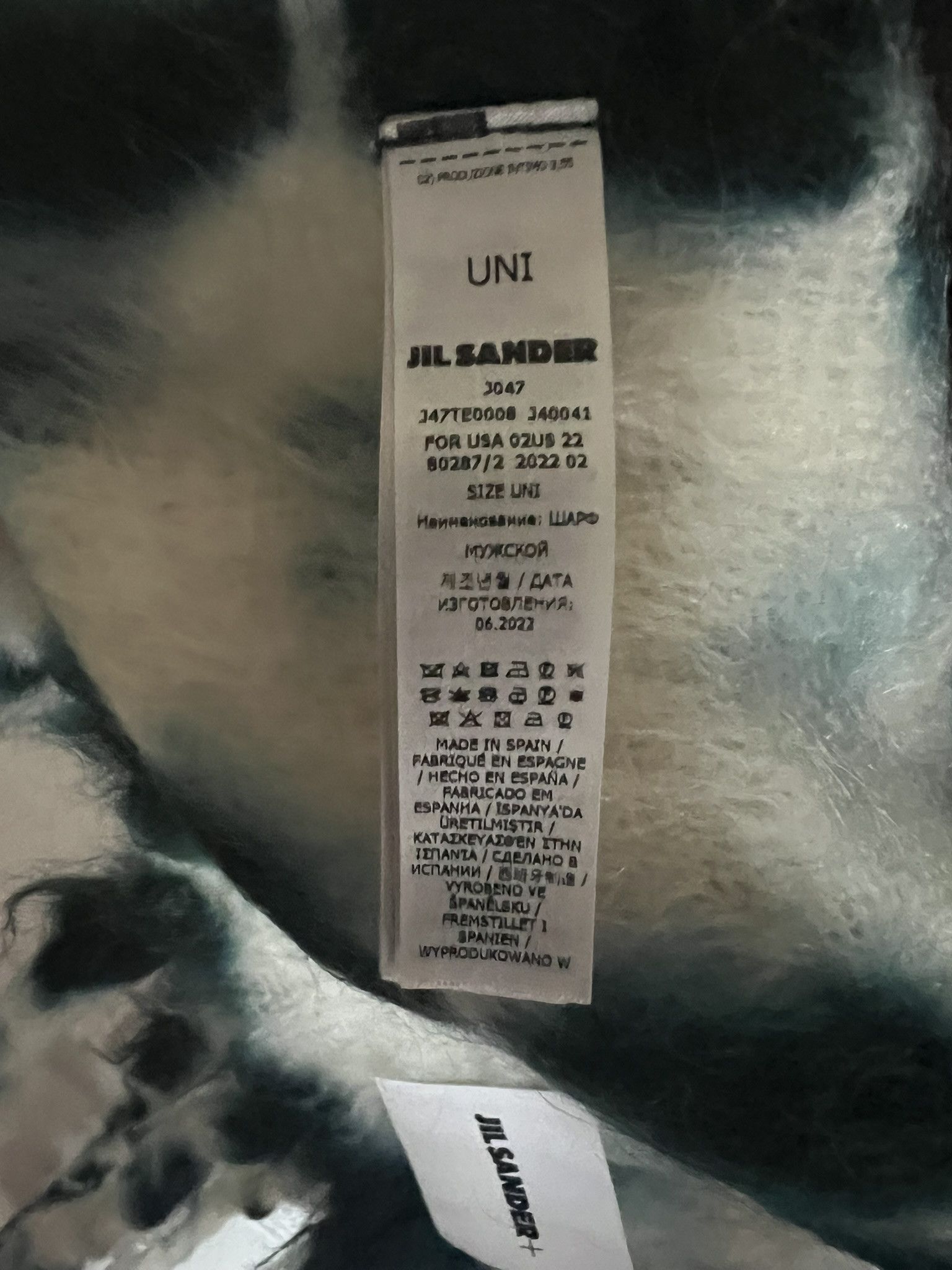 Jil Sander Jil Sander Mohair Tie Dye Scarf Size ONE SIZE - 4 Thumbnail